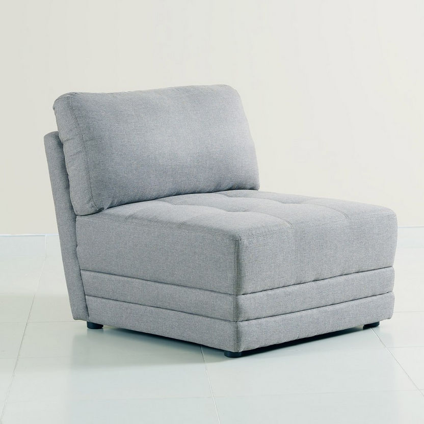 Curvy 1-Seater Armless Fabric Sofa-Modular Sofas-image-12