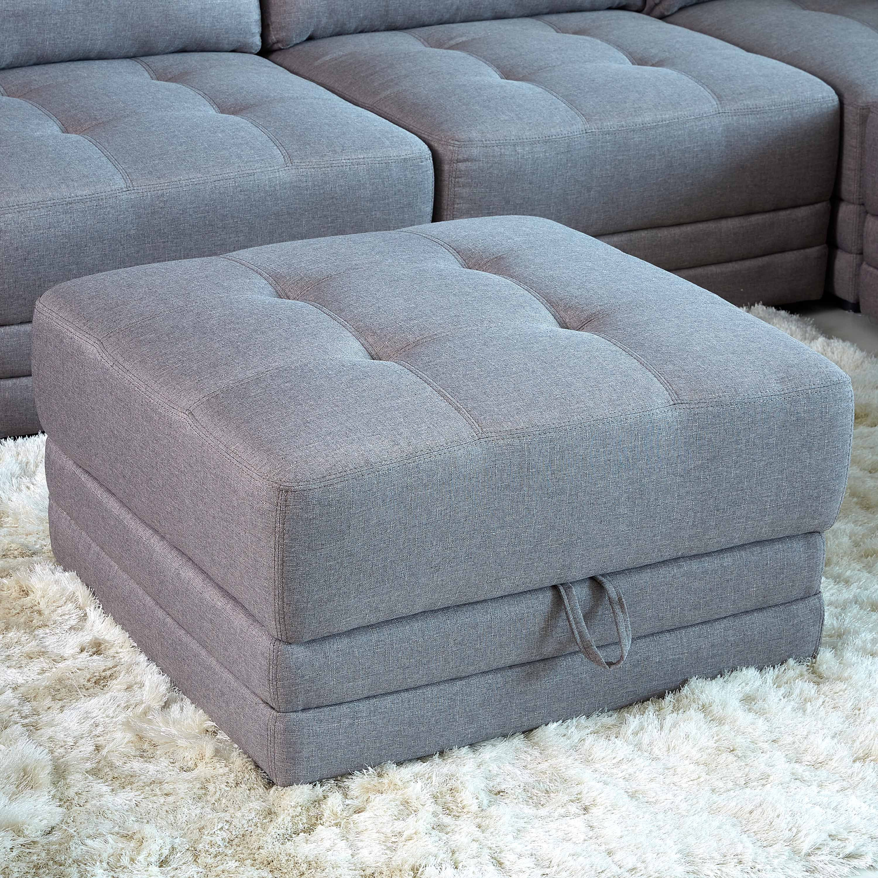 Ottoman on sale with drawers