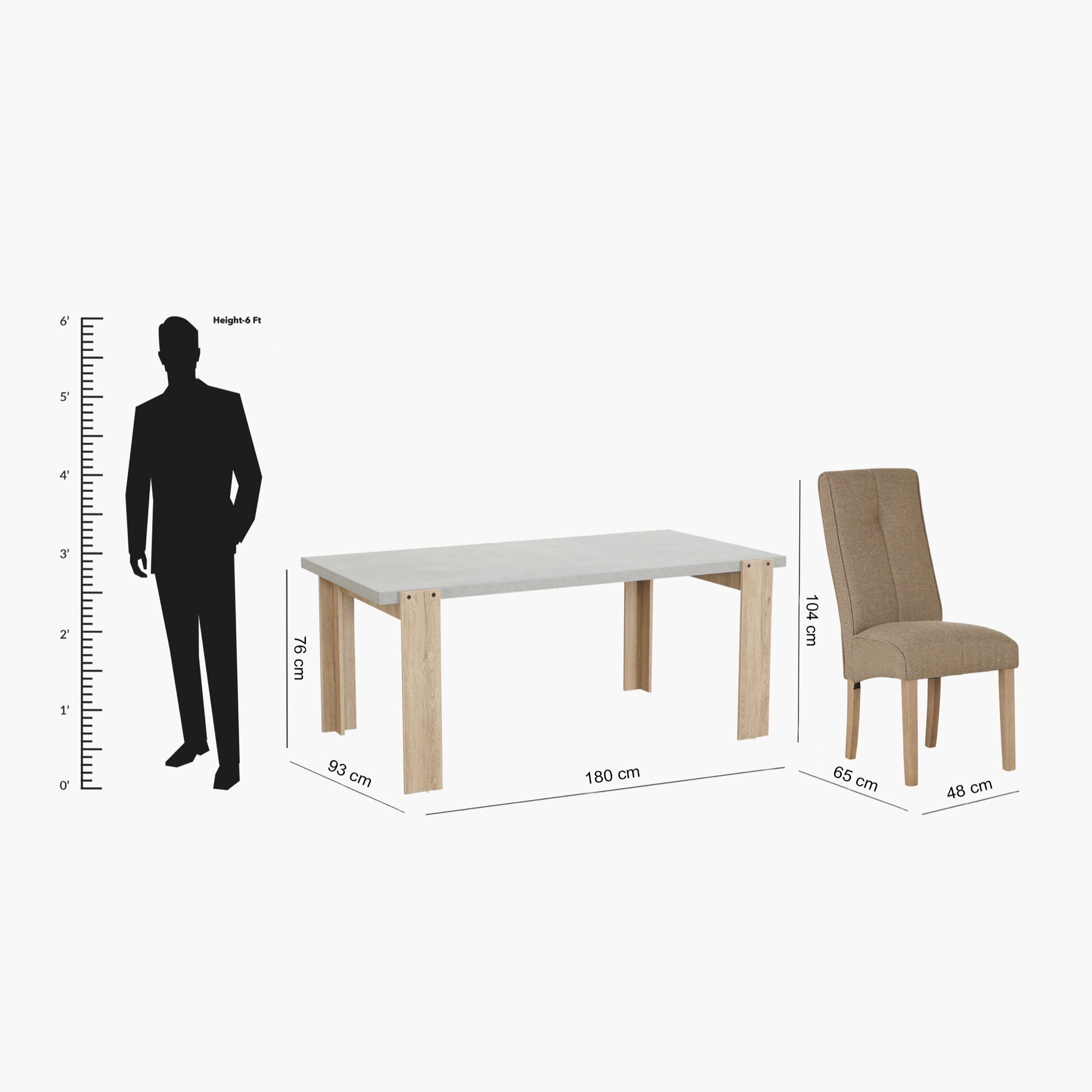 طقم طاولة سفرة 6 مقاعد من سيمنتينو-hbxfurniture-diningtablesandsets-diningsets-sixseater-image-10
