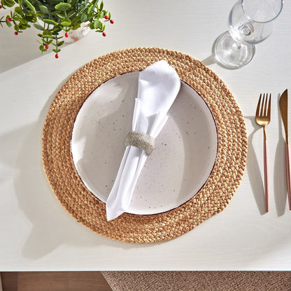 Blaze Embellished Napkin Ring - Set of 4-Table Linens-image-1