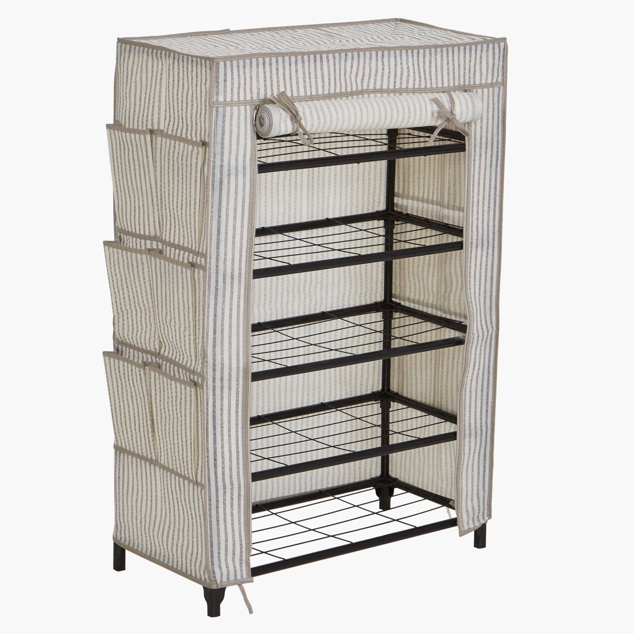 خزانة أحذية 5 طوابق بسحاب إغلاق من إيباز-hbxbedroom-bedroomaccessories-bedroomstorage-image-2