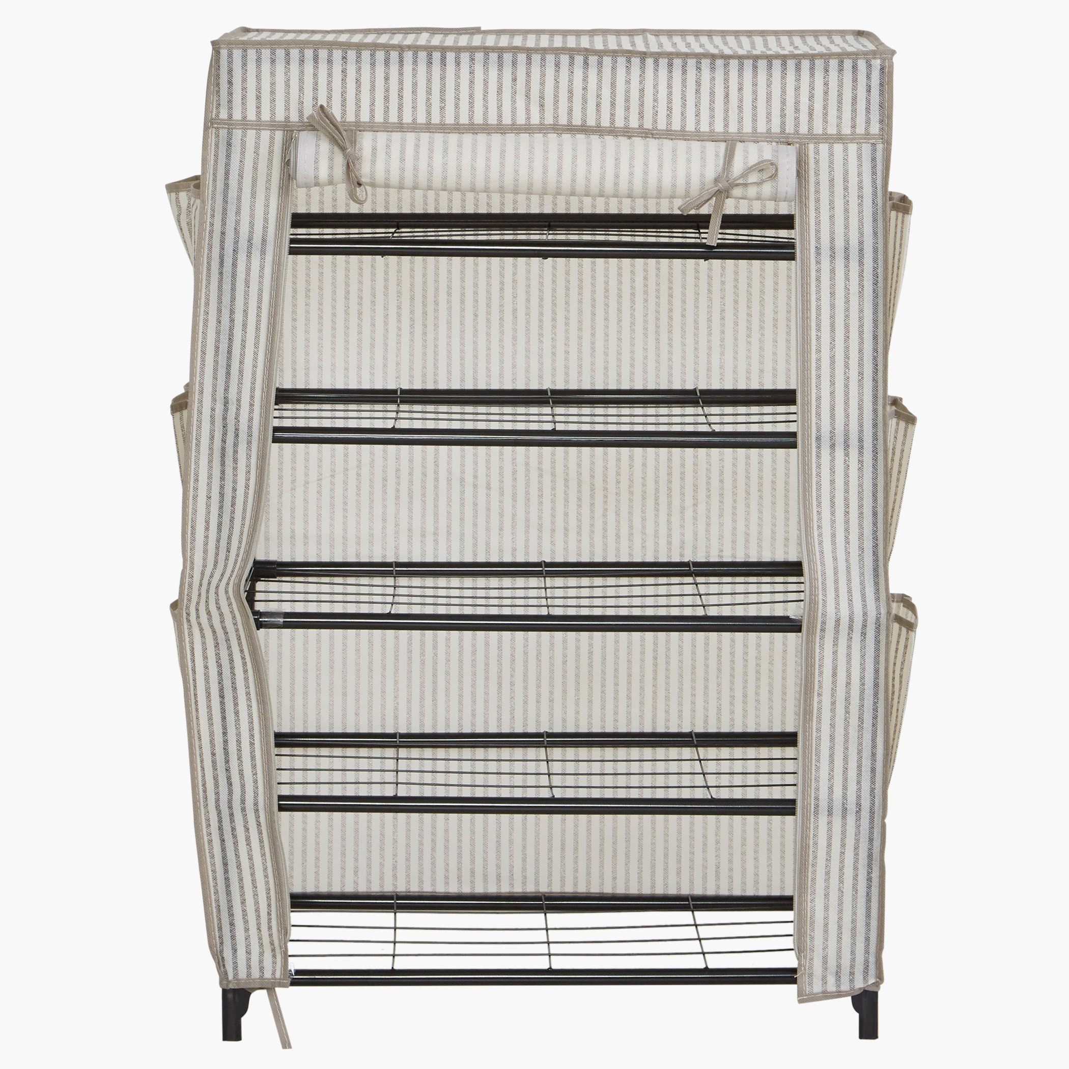 خزانة أحذية 5 طوابق بسحاب إغلاق من إيباز-hbxbedroom-bedroomaccessories-bedroomstorage-image-3