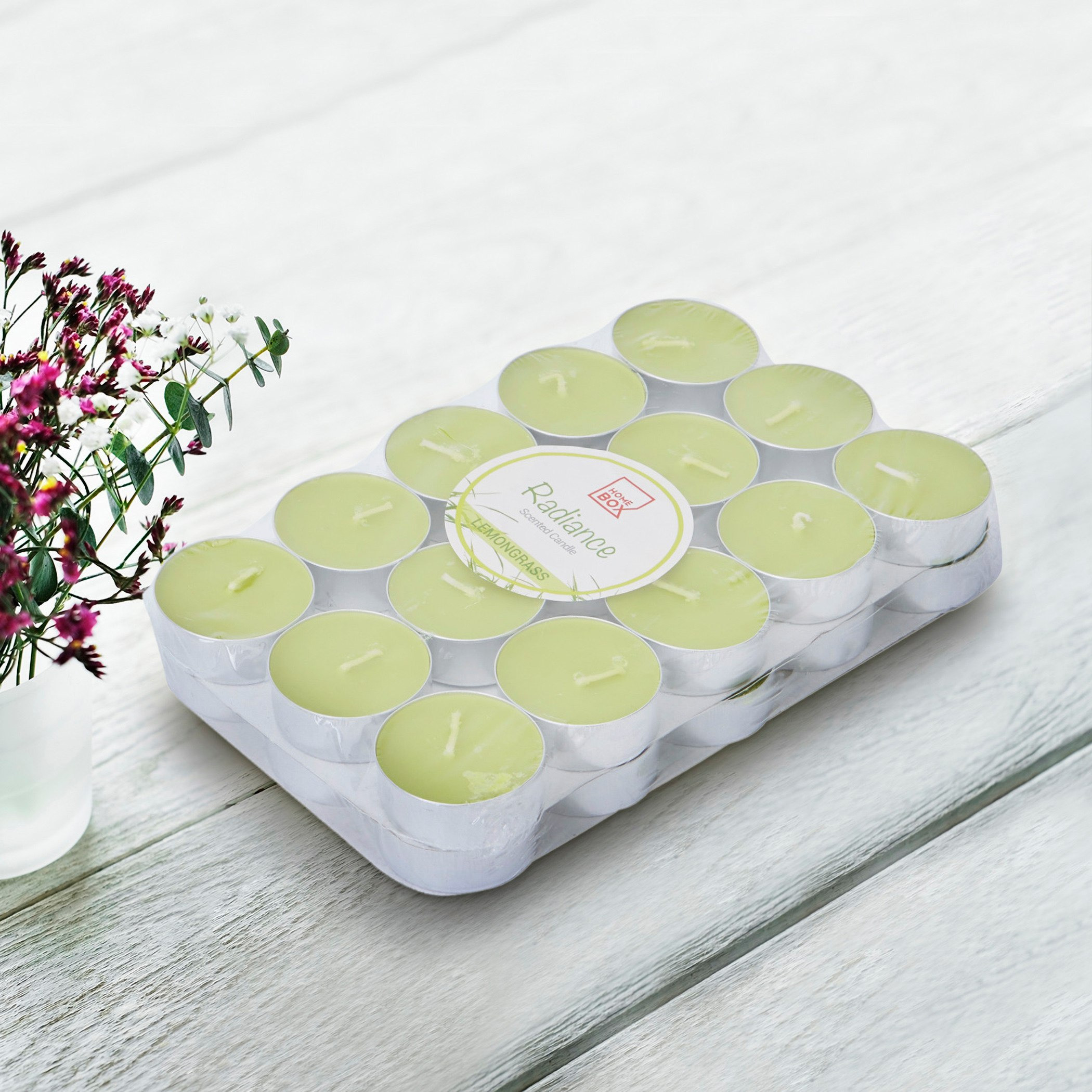 شموع صغيرة معطّرة برائحة عشب الليمون من راديانس - طقم من 30 قطعة-PROMO_HB_AE_B1G1_250925-image-1
