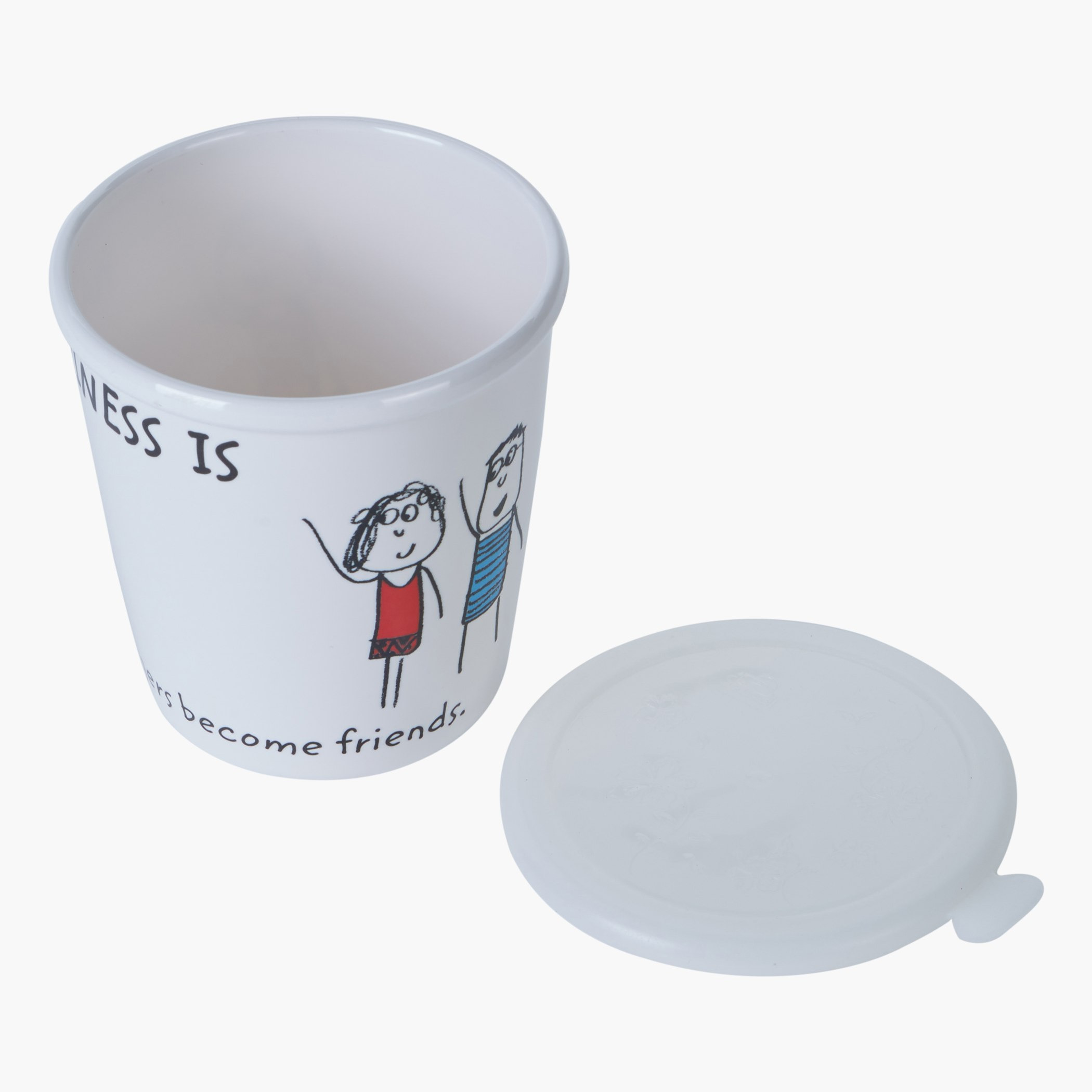إناء تخزين بغطاء وطبعات هابينس - 850 مل-hbxhomeware-hbxkitchen-image-3