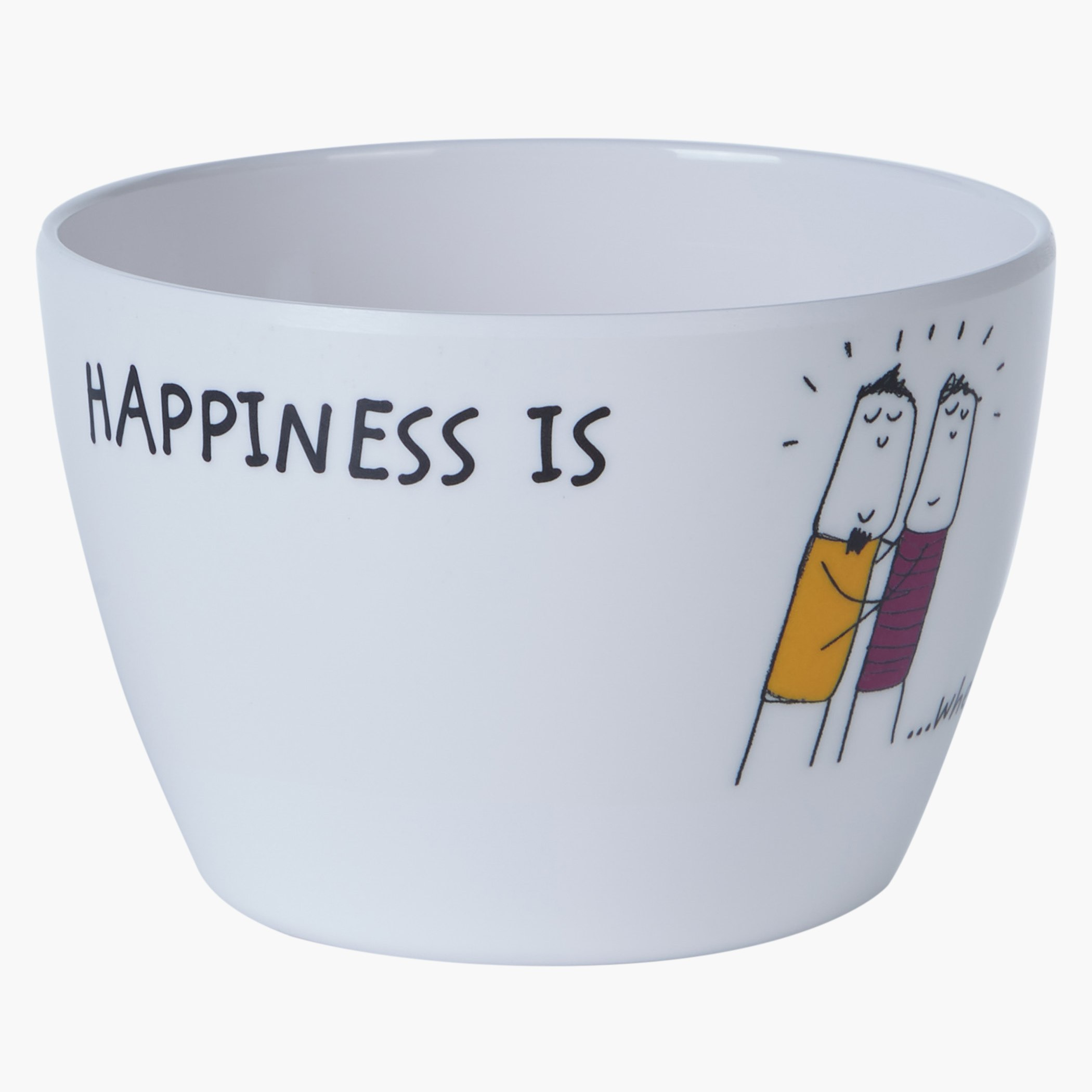 وعاء بطبعات هابينس إز-hbxdecorandfurnishings-tabletop-serveware-image-1
