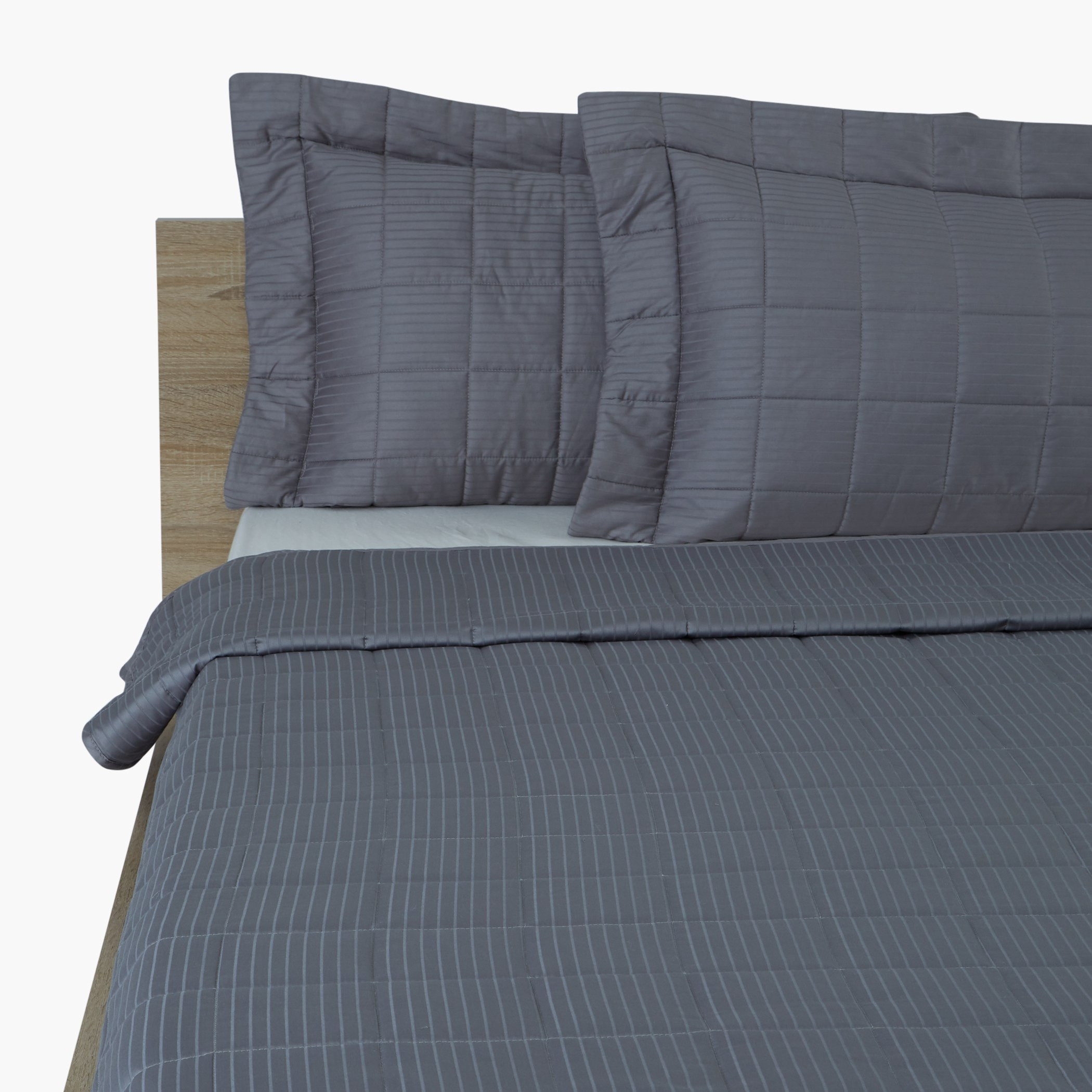 طقم لحاف كينج 3 قطع مقلمة من أونتاريو - 260x250 سم-hbxdecorandfurnishings-bedding-bedspreadsandquilts-image-1