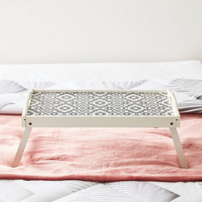Olive Painted Foldable Bed Tray