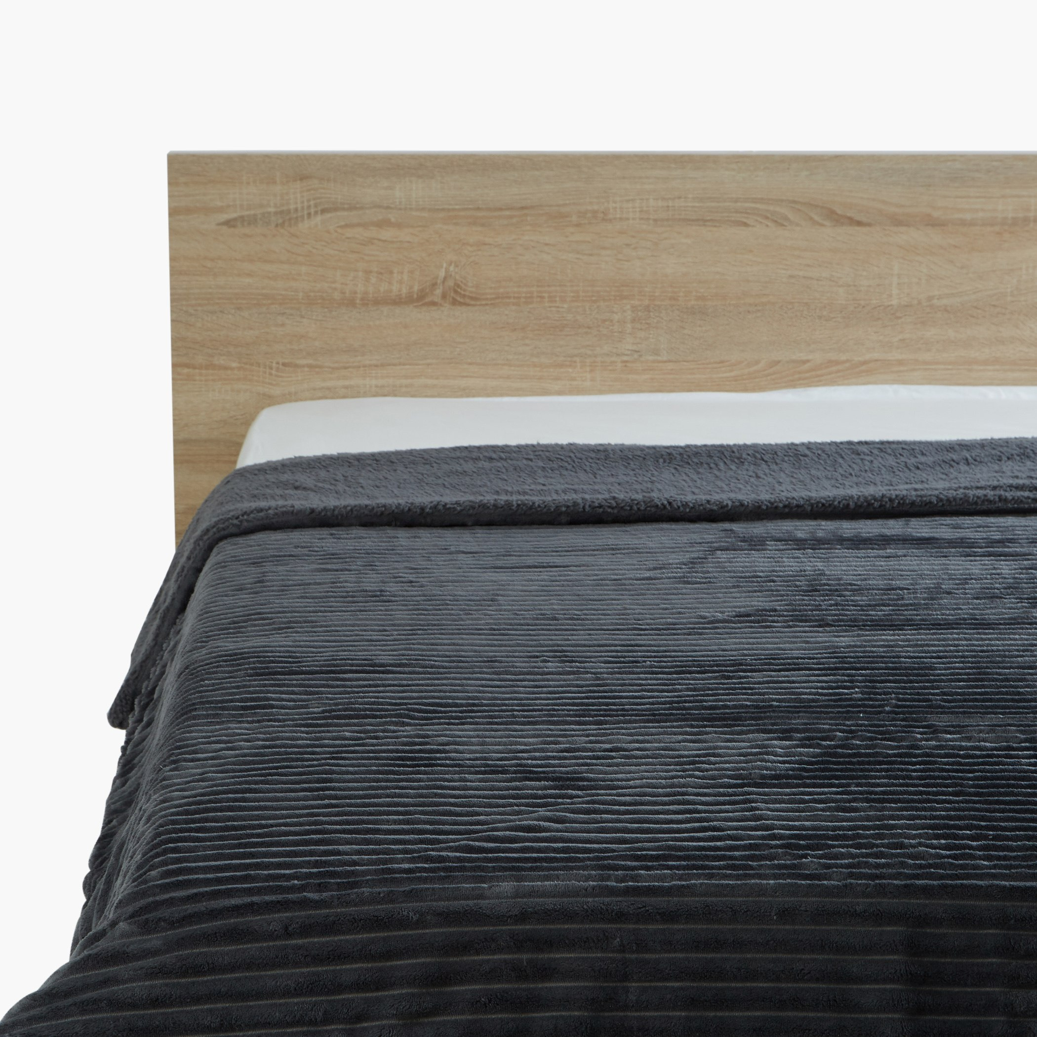 Luxot Textured King Flannel Blanket - 240x220 cm-hbxhomeware-hbxbedroom-image-1