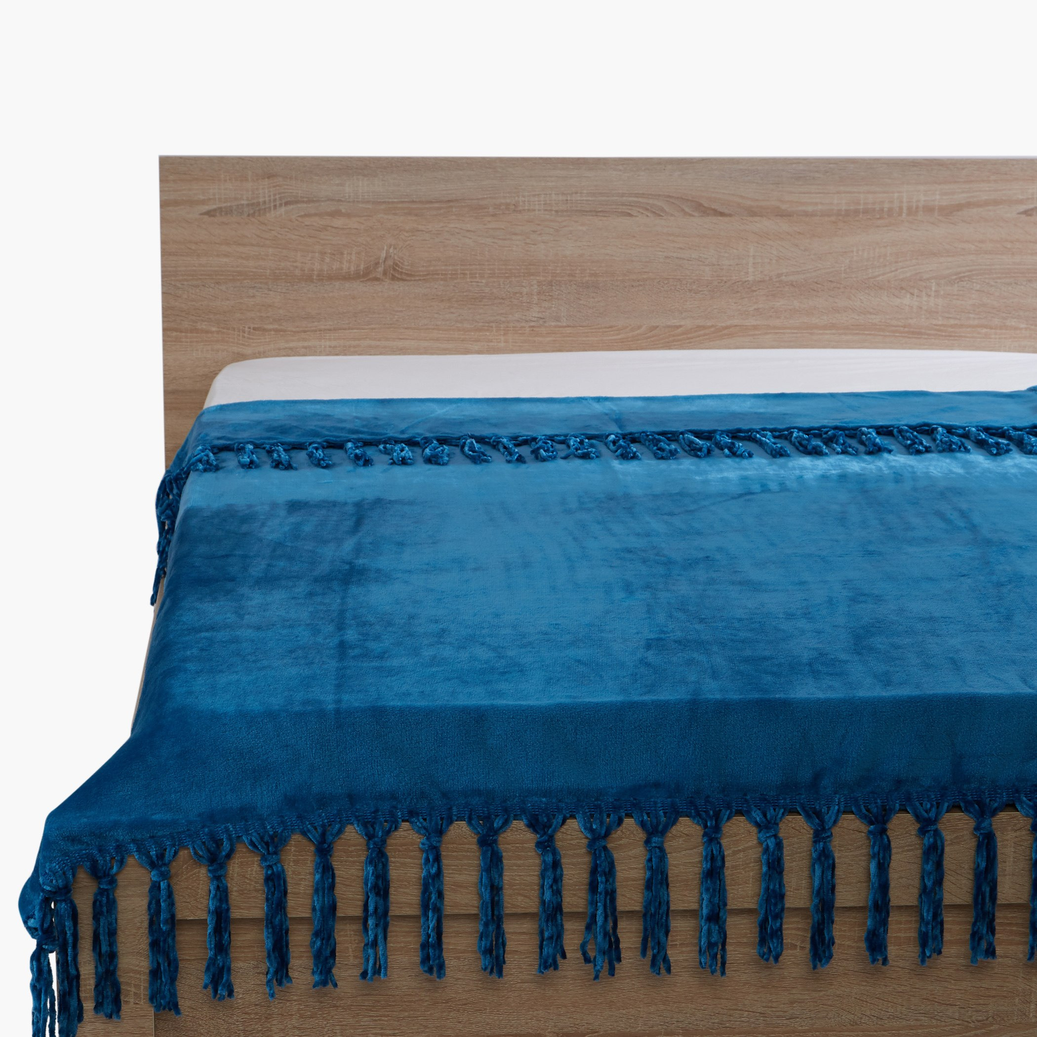 بطانية خفيفة بارزة الملمس بشرّابات من لافيش - 180x130 سم-hbxhomeware-hbxbedroom-image-1