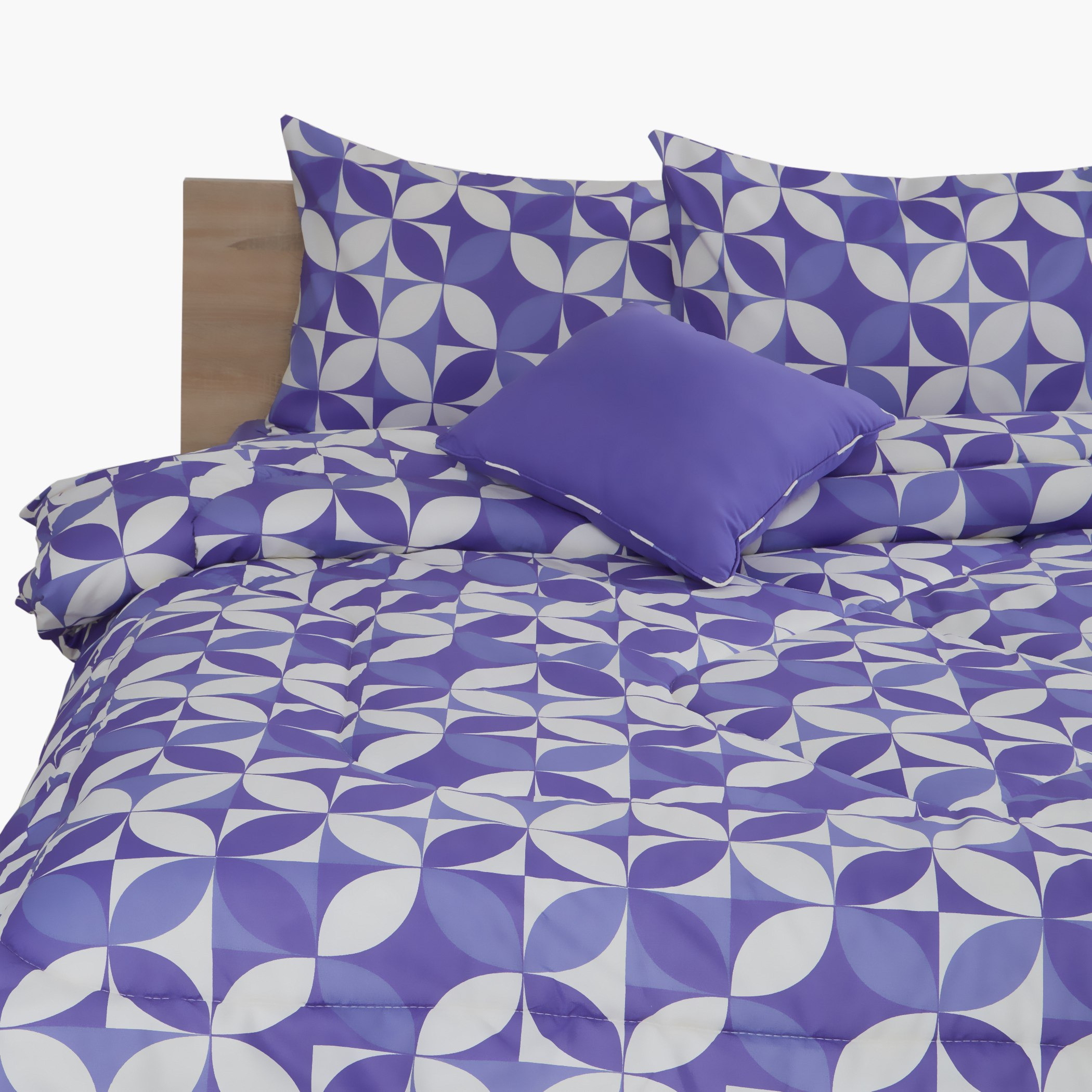 طقم لحاف مزدوج 5 قطع بطبعات سارة - 200x120 سم-hbxhomeware-hbxdecorandfurnishings-image-1