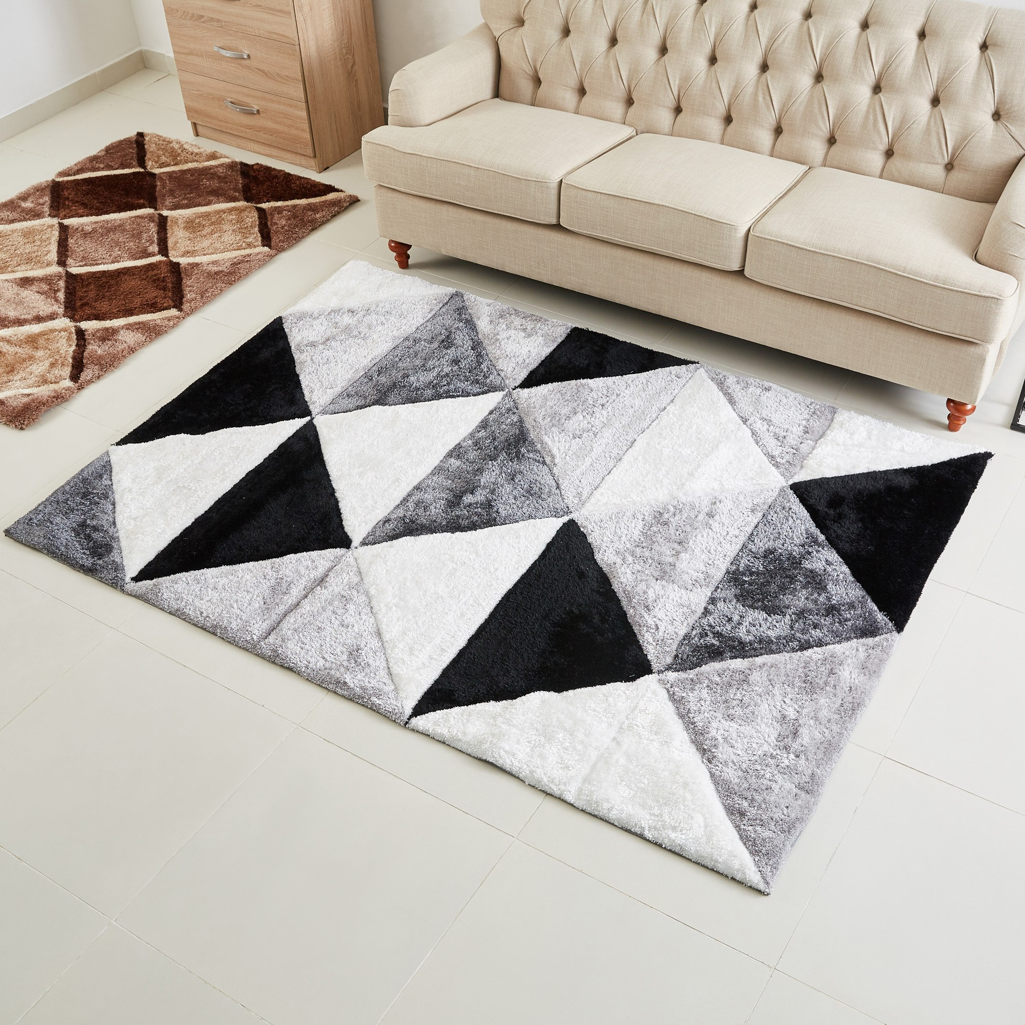 Urban 3D Shaggy Rug - 160x230 cm-hbxdecorandfurnishings-floorcoverings-rugs-image-1