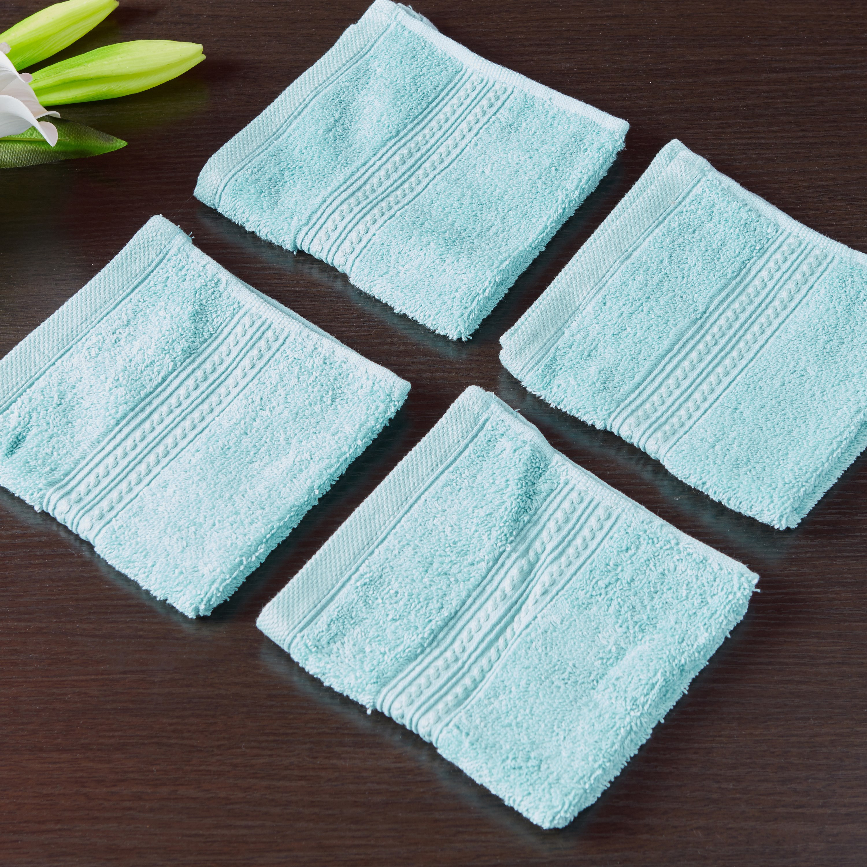 منشفة وجه بارزة الملمس من برايم - طقم من 4 قطع-hbxbathroom-bathroomtextiles-image-1