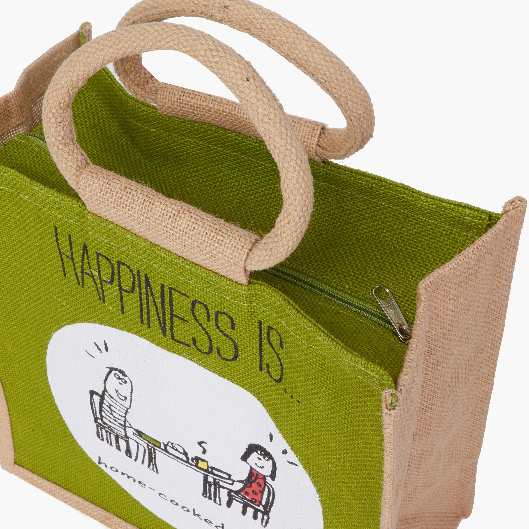 شنطة غداء جوت متعددة الاستخدامات من هابينس - 46x15x30 سم-hbxhomeware-hbxkitchen-image-2