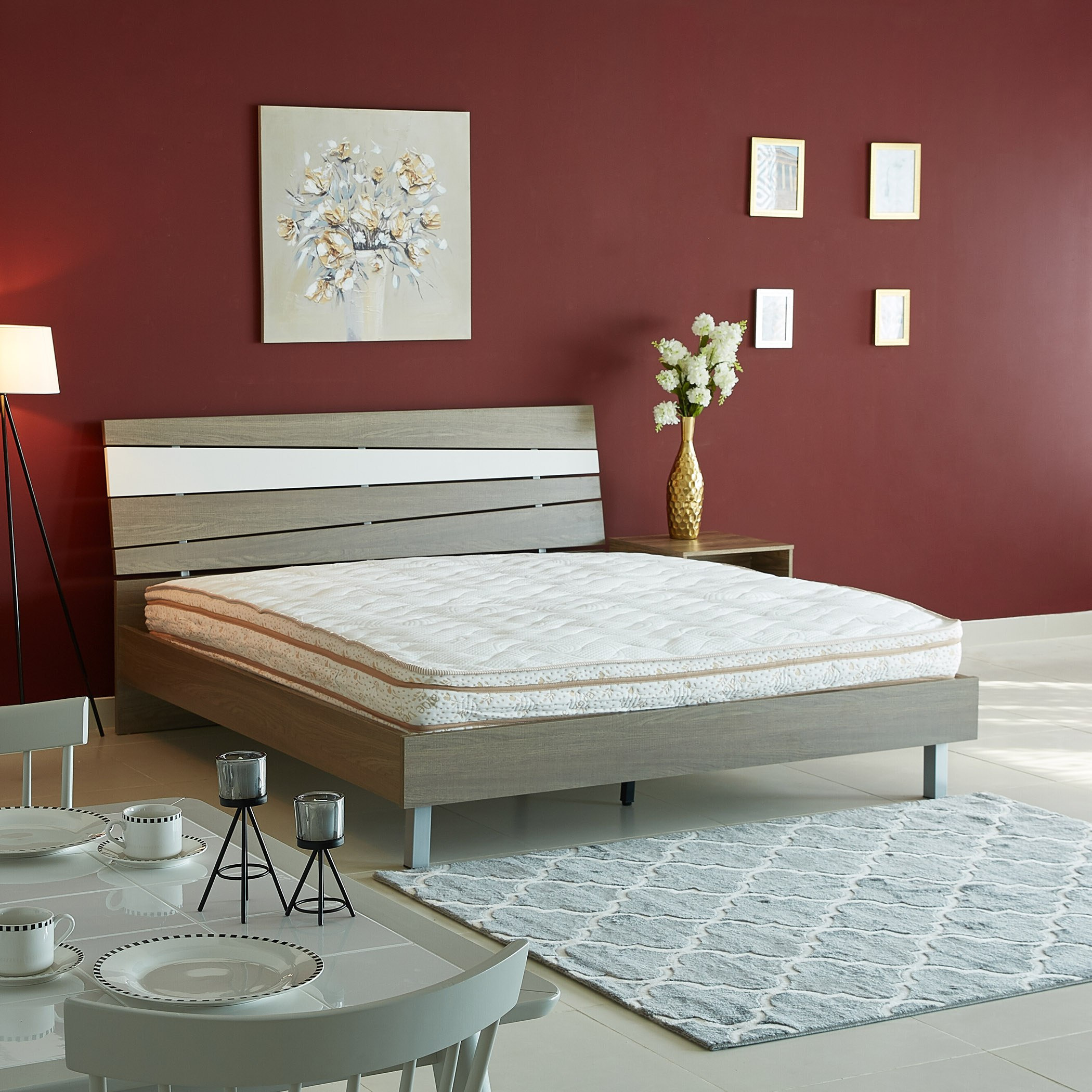 iAloe Vera King Size Roll-Pack Memory Foam Mattress - 180x200x27 cm-hbxfurniture-mattresses-king-image-3