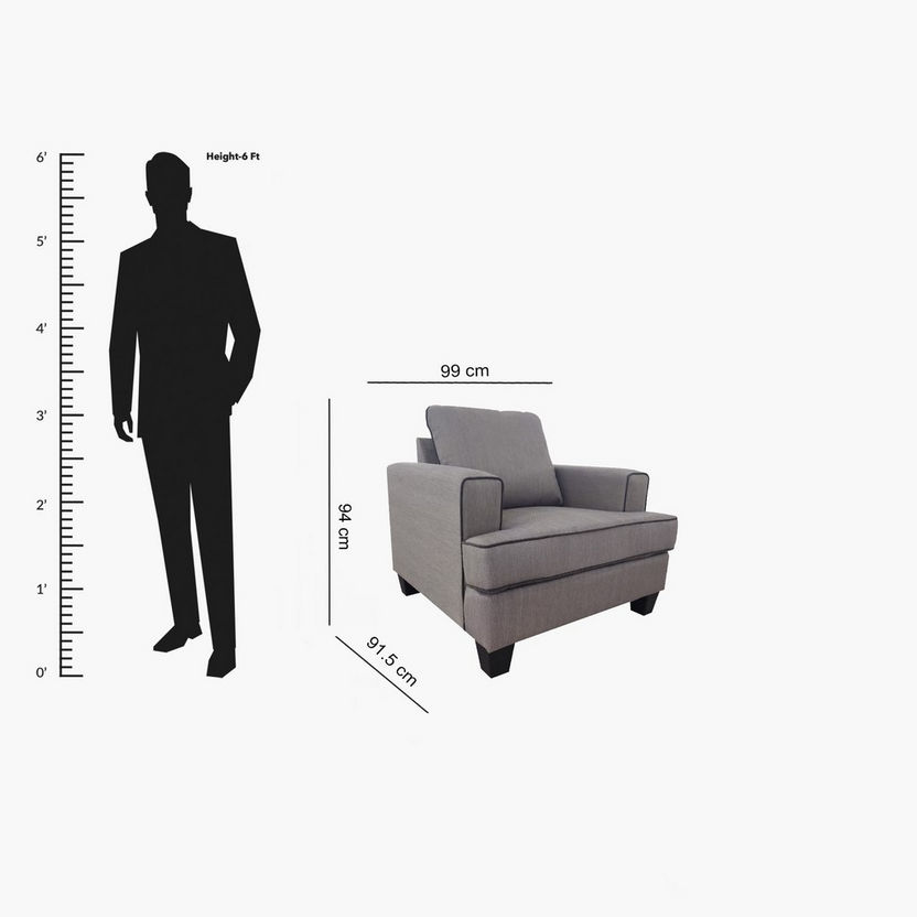 Burcham Standard Back 1-Seater Sofa-Sofas-image-7