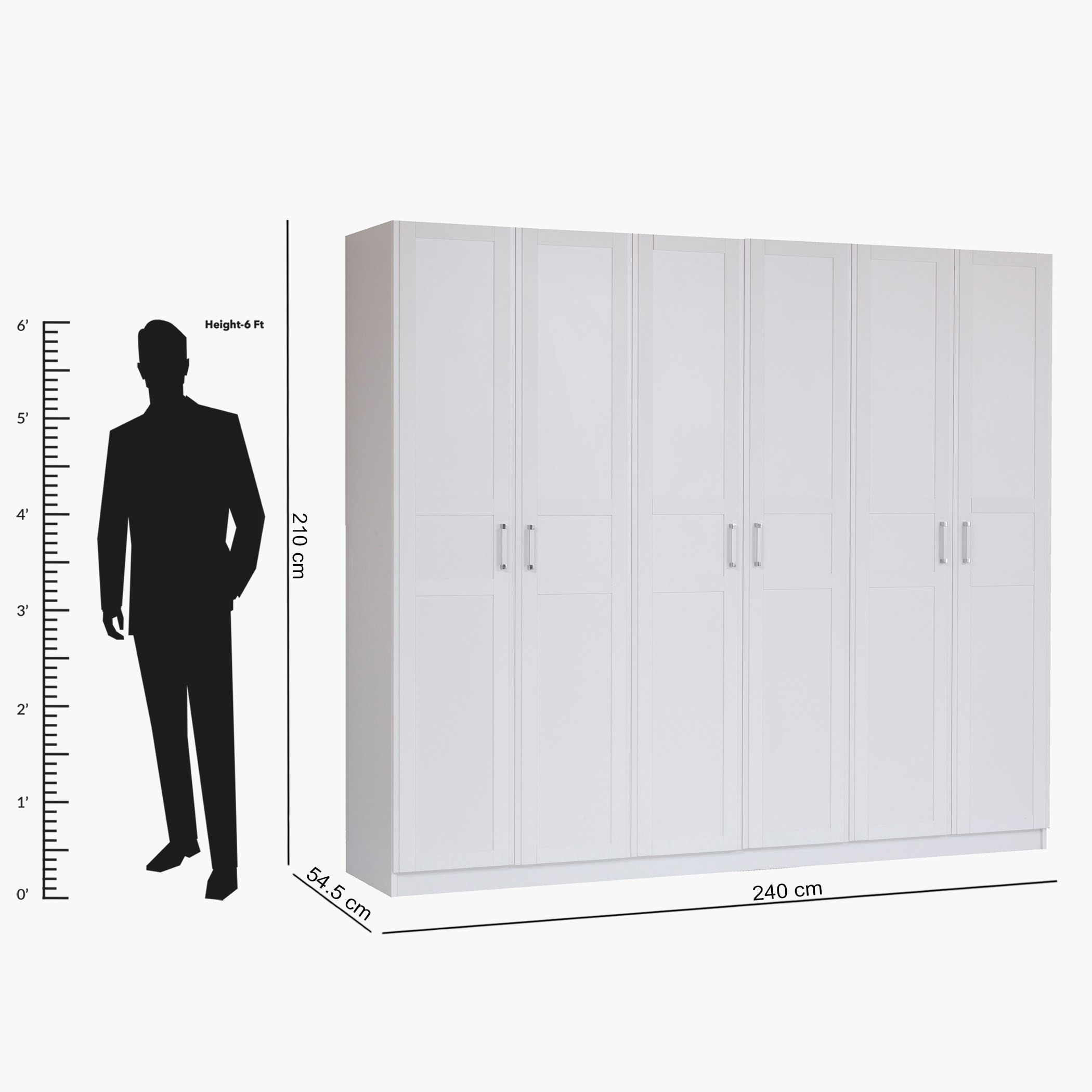 خزانة ملابس 6 أبواب - دينا من موڤو -hbxfurniture-wardrobes-image-6