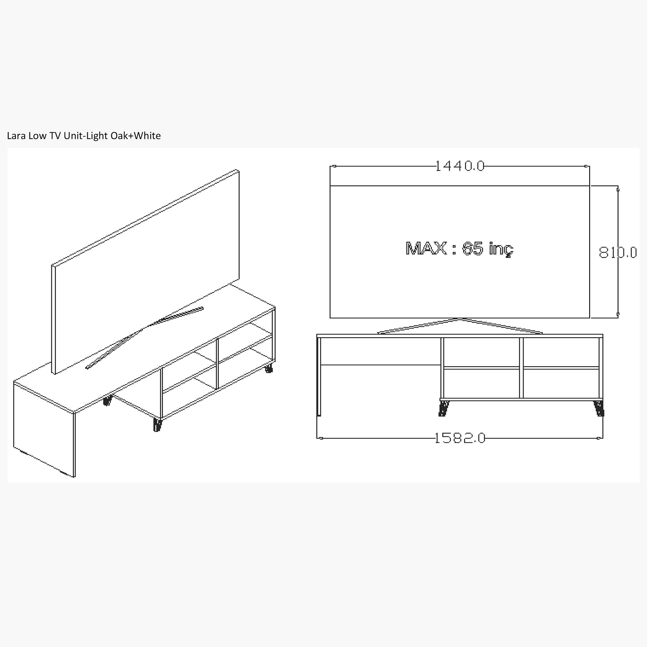 وحدة تلفاز منخفضة مستطيلة لأجهزة حتى 70 بوصة من لارا-hbxlivingroom-mediaunitsandstorage-tvunits-image-4