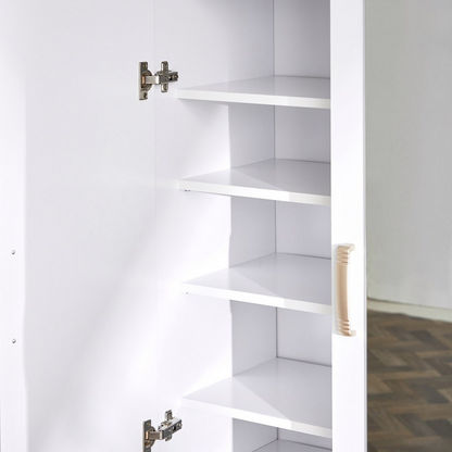 Moonlight 30-Pair Tall Shoe Cabinet with Mirror