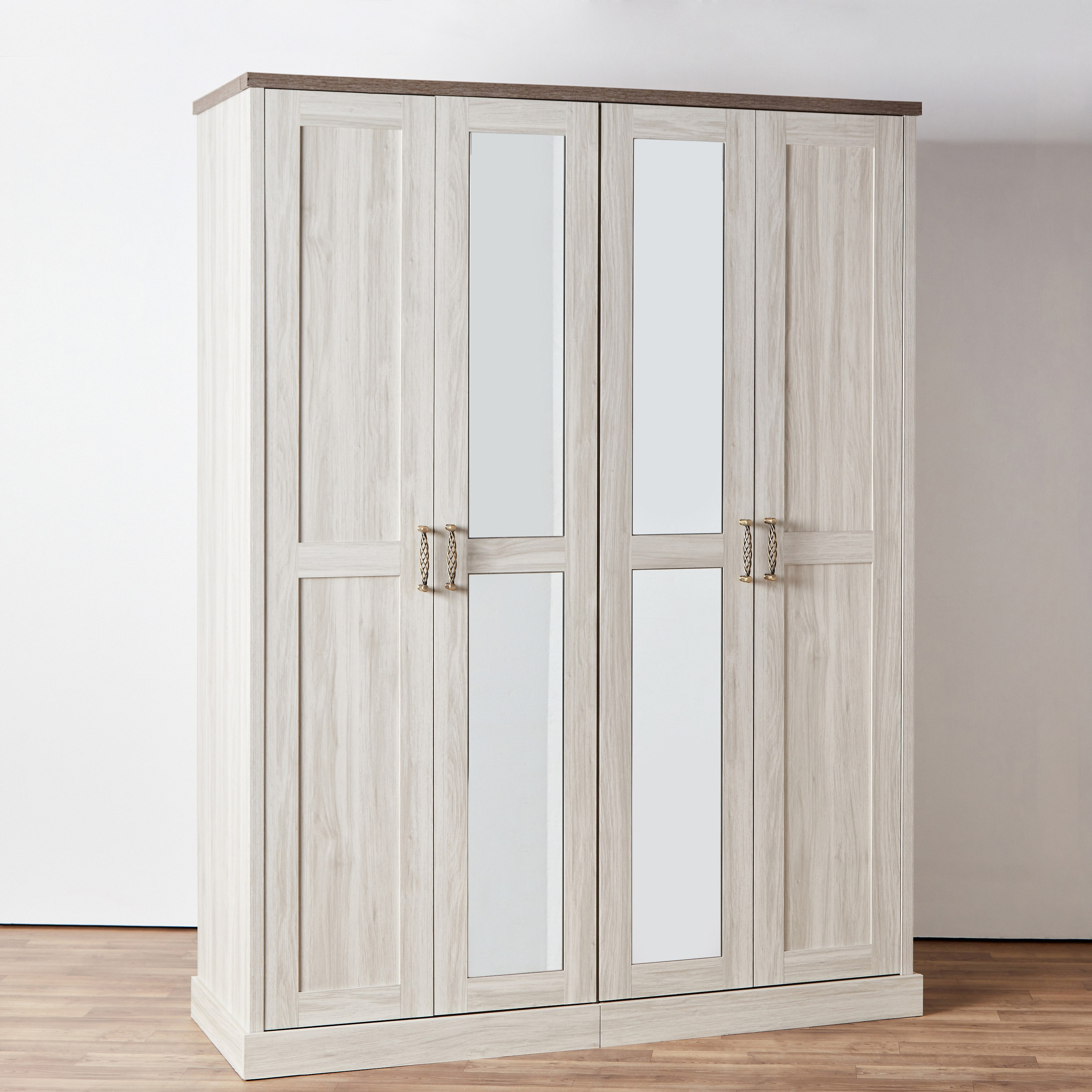 خزانة ملابس بـ4 أبواب مع مرآتين من أنجيليك-hbxfurniture-wardrobes-image-13