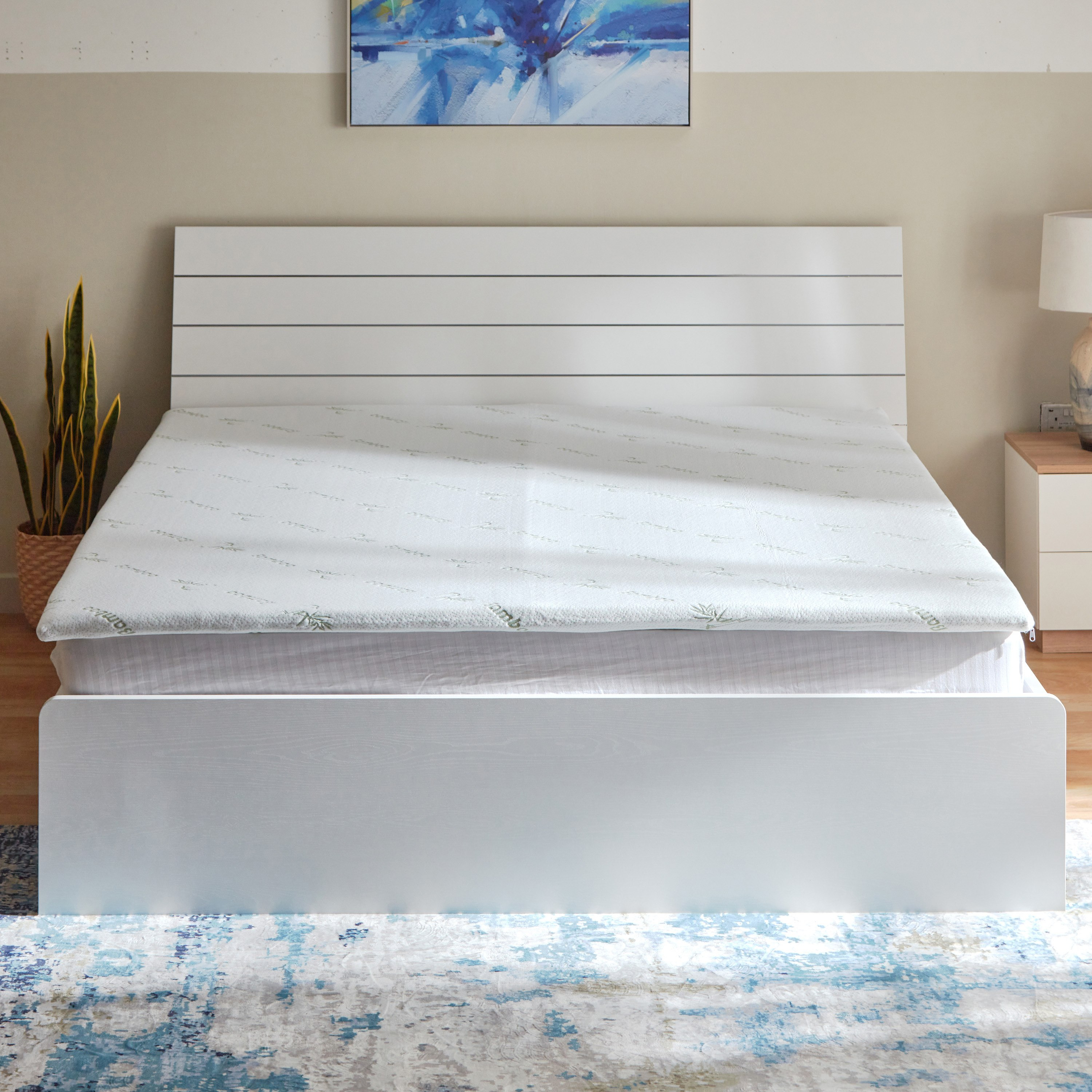 Relax Printed Mattress Topper - 180x200 cm-hbxhomeware-hbxdecorandfurnishings-image-2