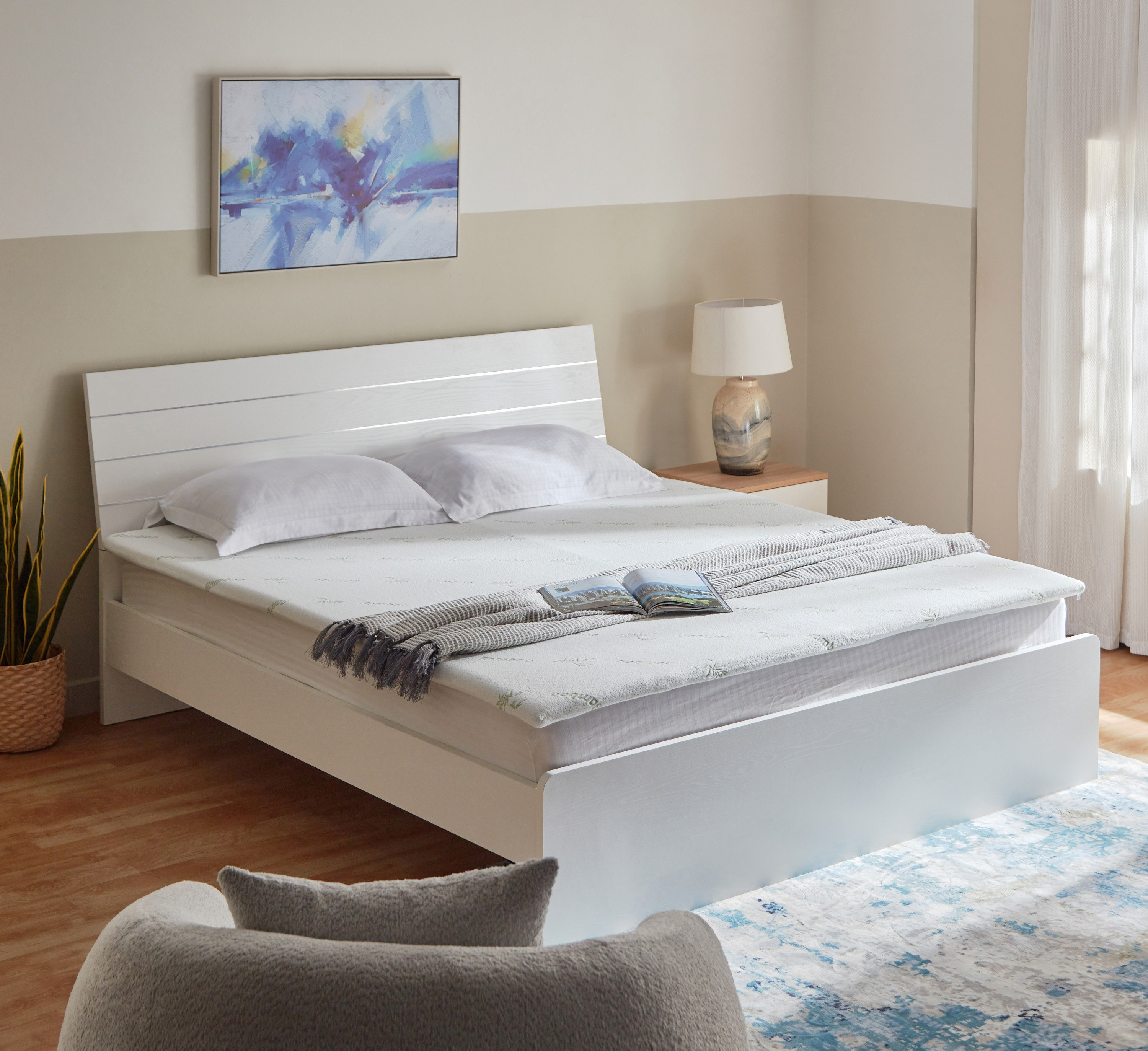 Relax Printed Mattress Topper - 180x200 cm-hbxhomeware-hbxdecorandfurnishings-image-7