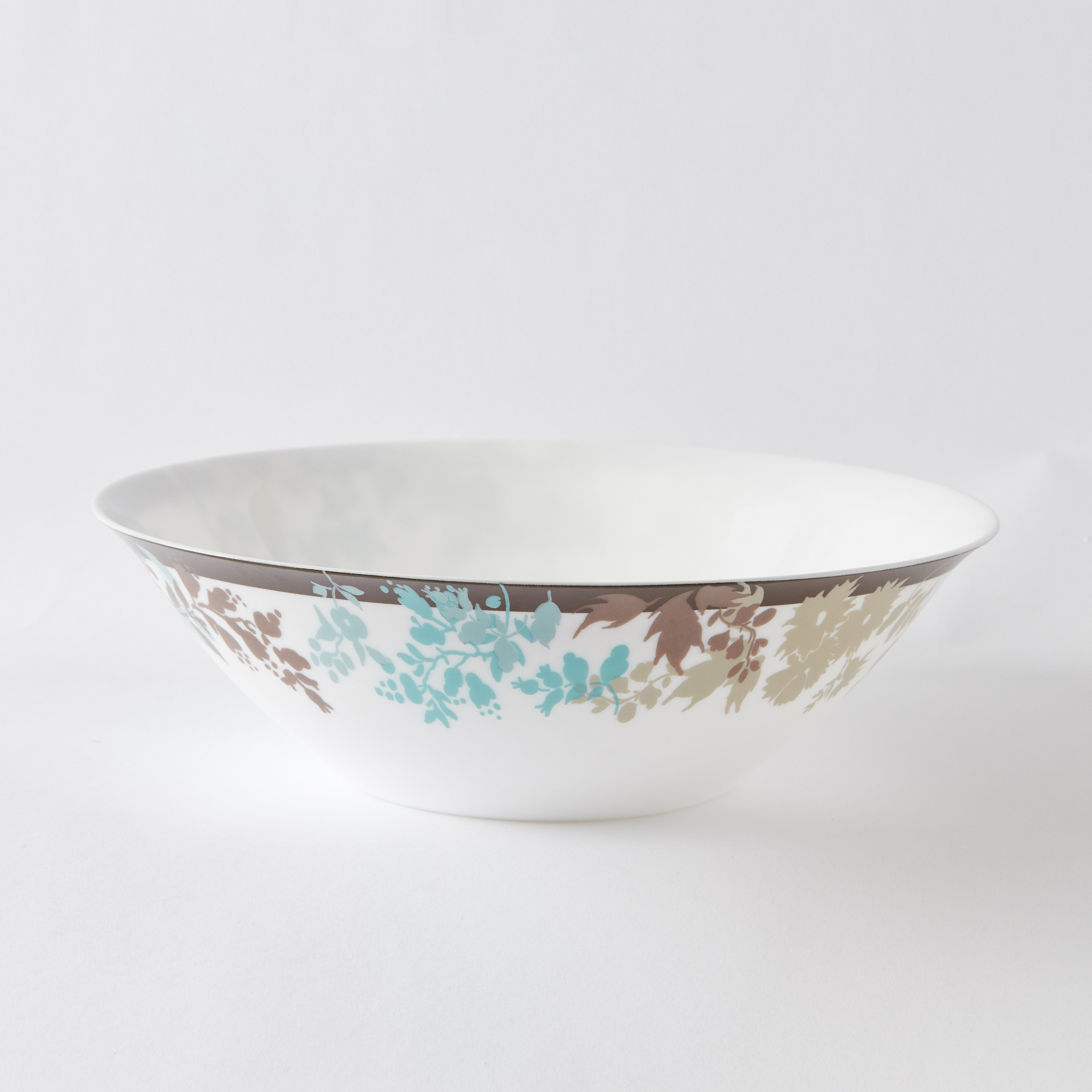 Foliage Printed Salad Bowl - 27 cm-hbxdecorandfurnishings-tabletop-crockery-image-4