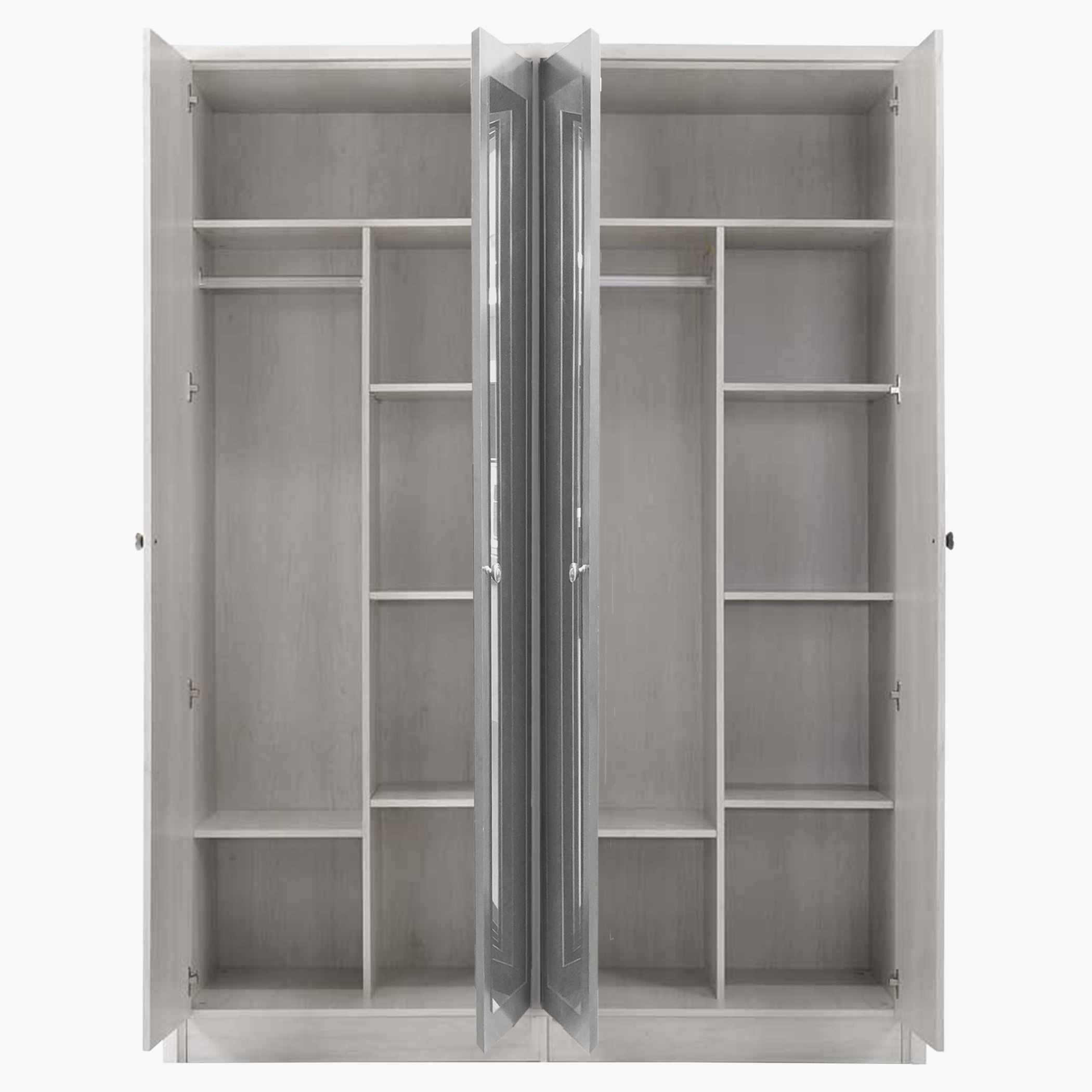 خزانة ملابس 4 أبواب مع مرآة - مونتويا من موڤو-hbxfurniture-wardrobes-image-3