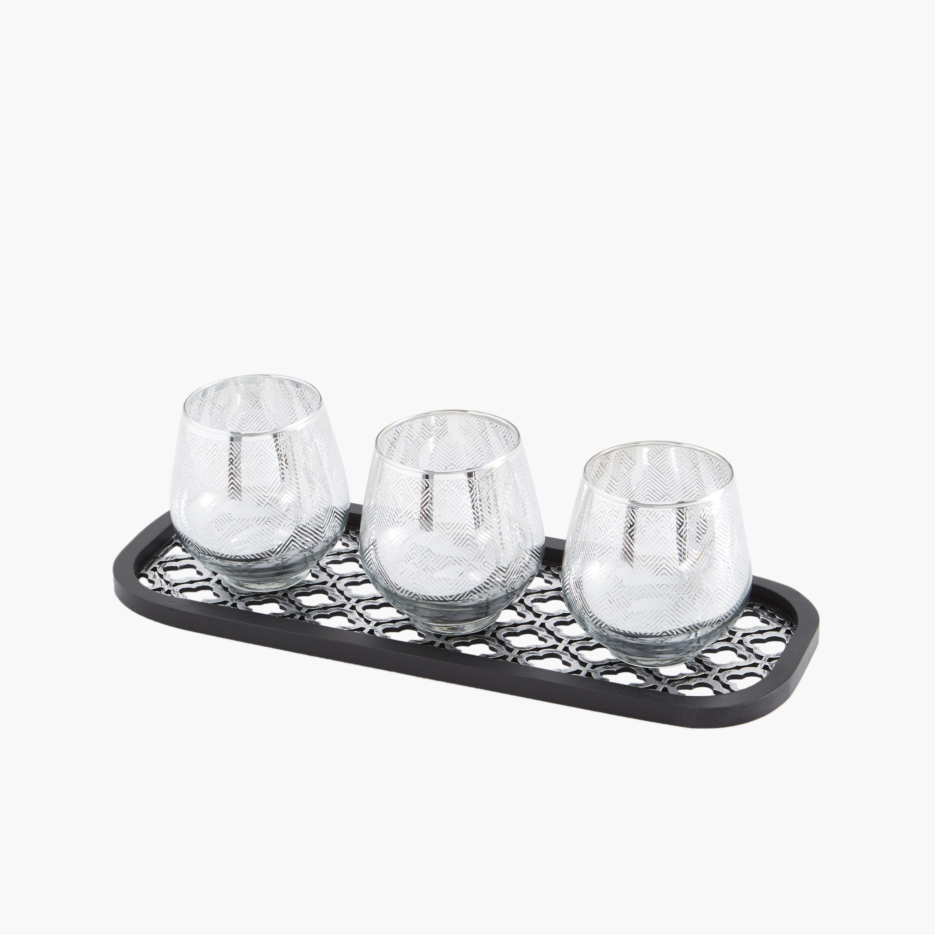 طقم حامل شموع زجاجي على شكل بيضة وصينية من 3 قطع إمبريال-hbxlivingroom-decorandaccessories-candleholders-image-3