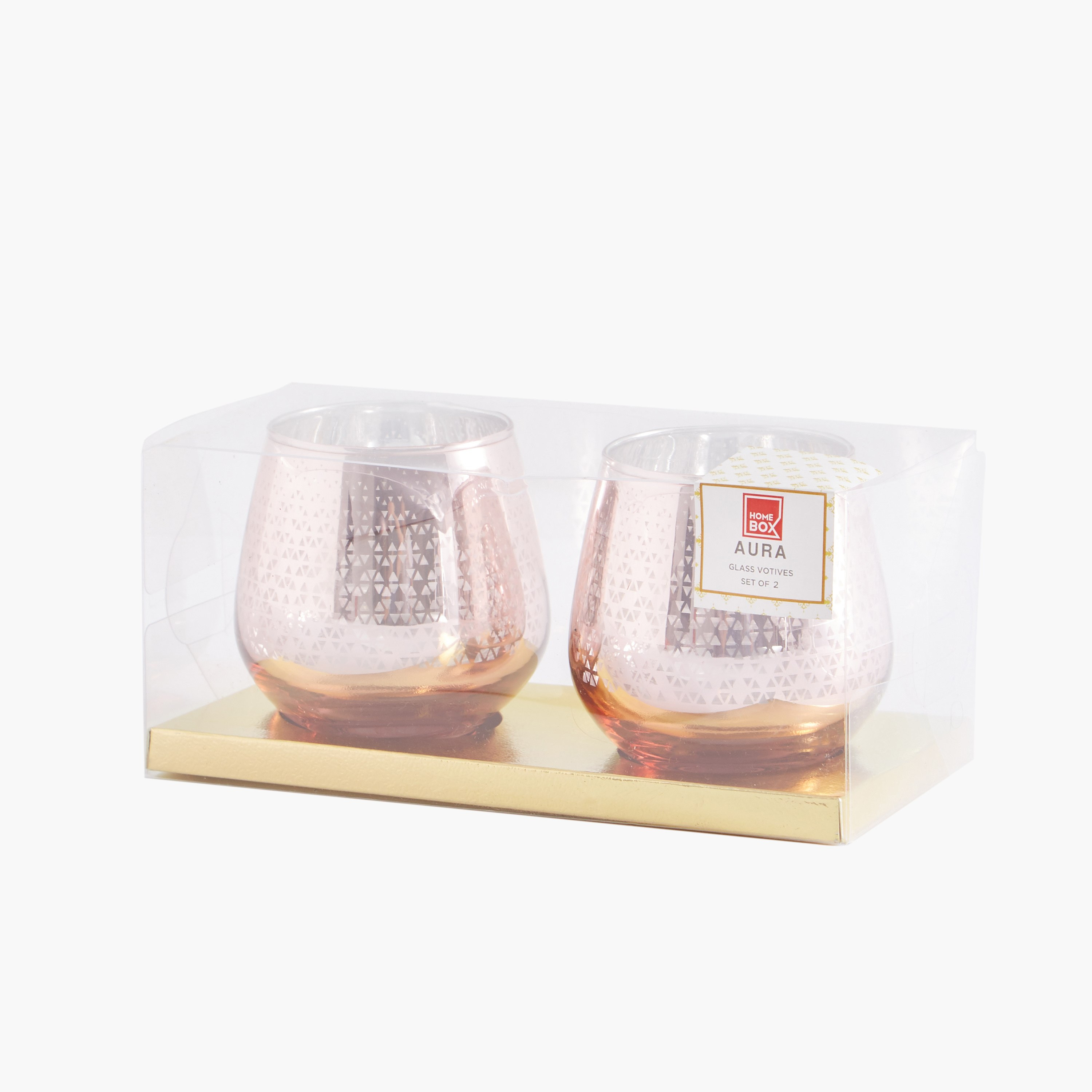 حامل شموع زجاجي على شكل بيضة من أورا - طقم من قطعتين-hbxlivingroom-decorandaccessories-candleholders-image-1
