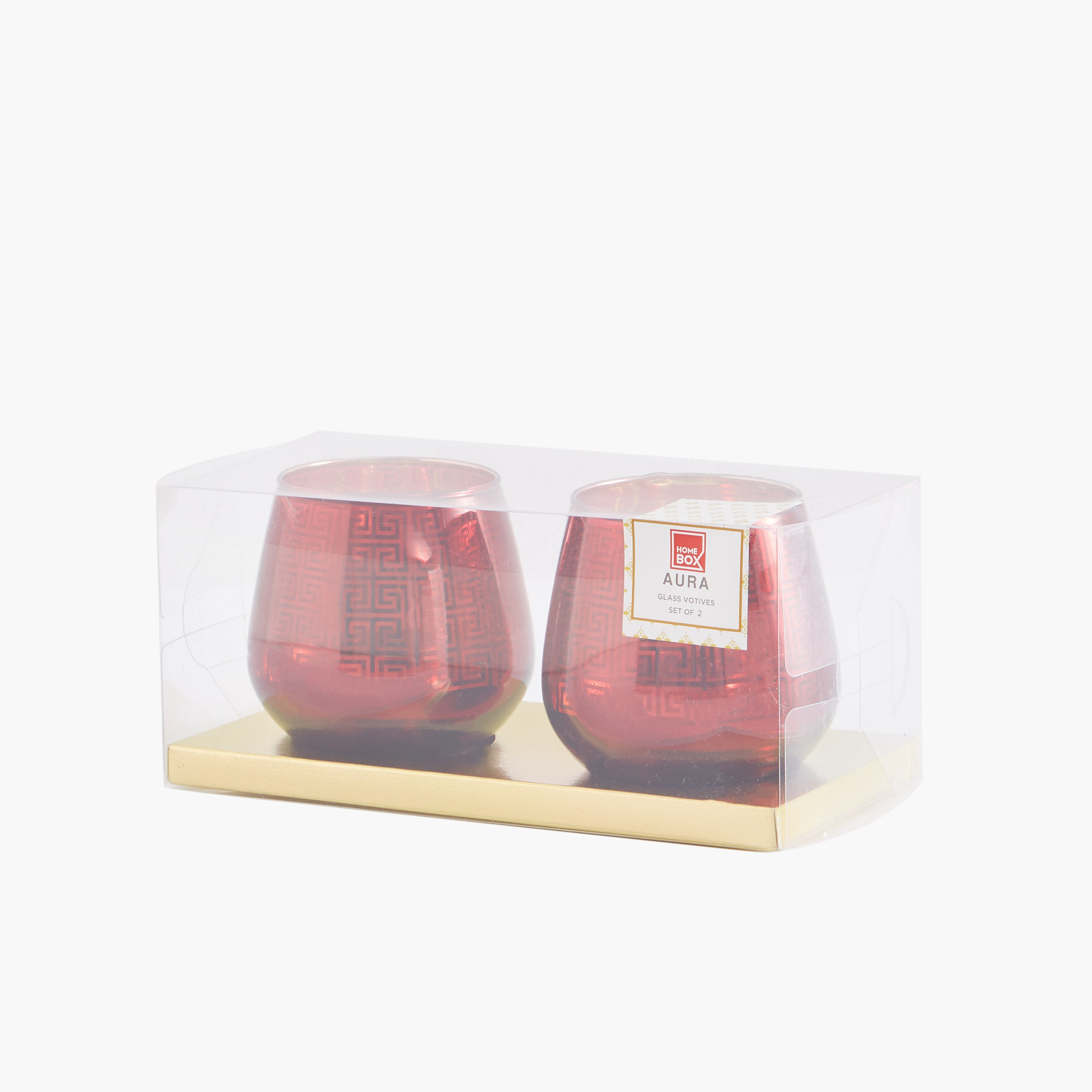 حامل شموع زجاجي على شكل بيضة من أورا - طقم من قطعتين-hbxlivingroom-decorandaccessories-candleholders-image-1