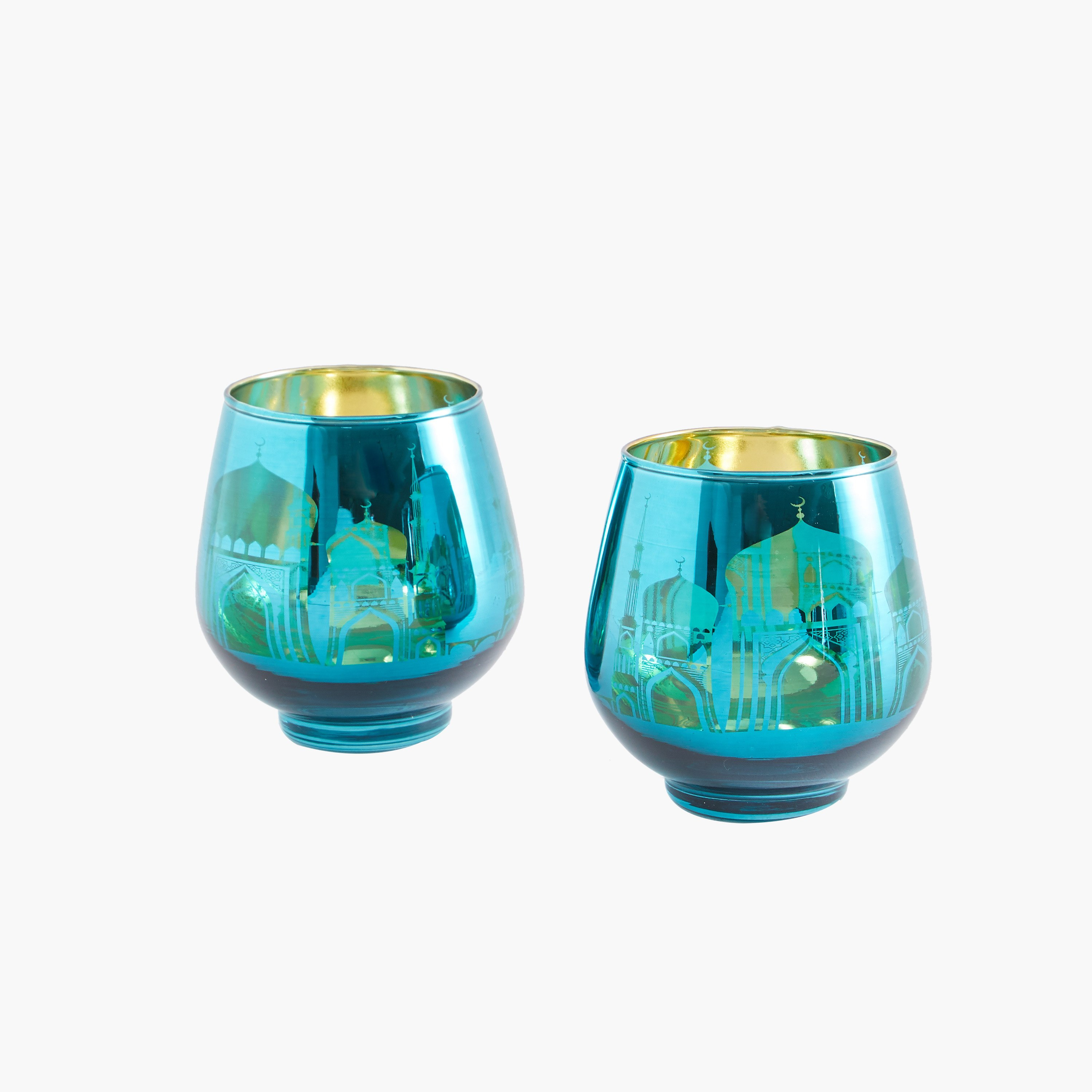 حامل شموع زجاج مظلل على شكل بيضة - طقم من قطعتين-hbxlivingroom-decorandaccessories-candleholders-image-2