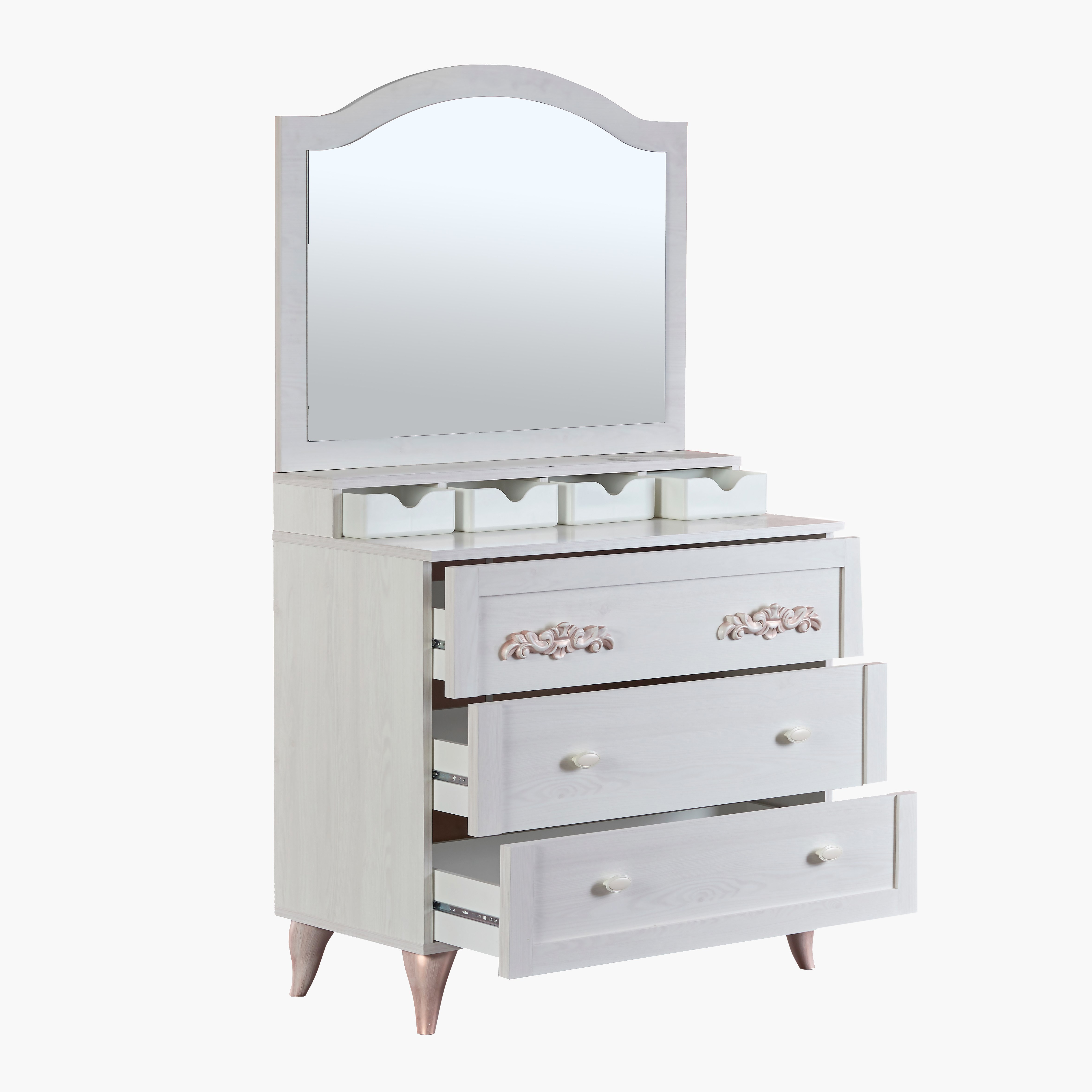 طاولة تزيين بـ3 أدراج ومرآة من أرينا-hbxfurniture-kidsroom-kidsdressersandmirrors-image-4