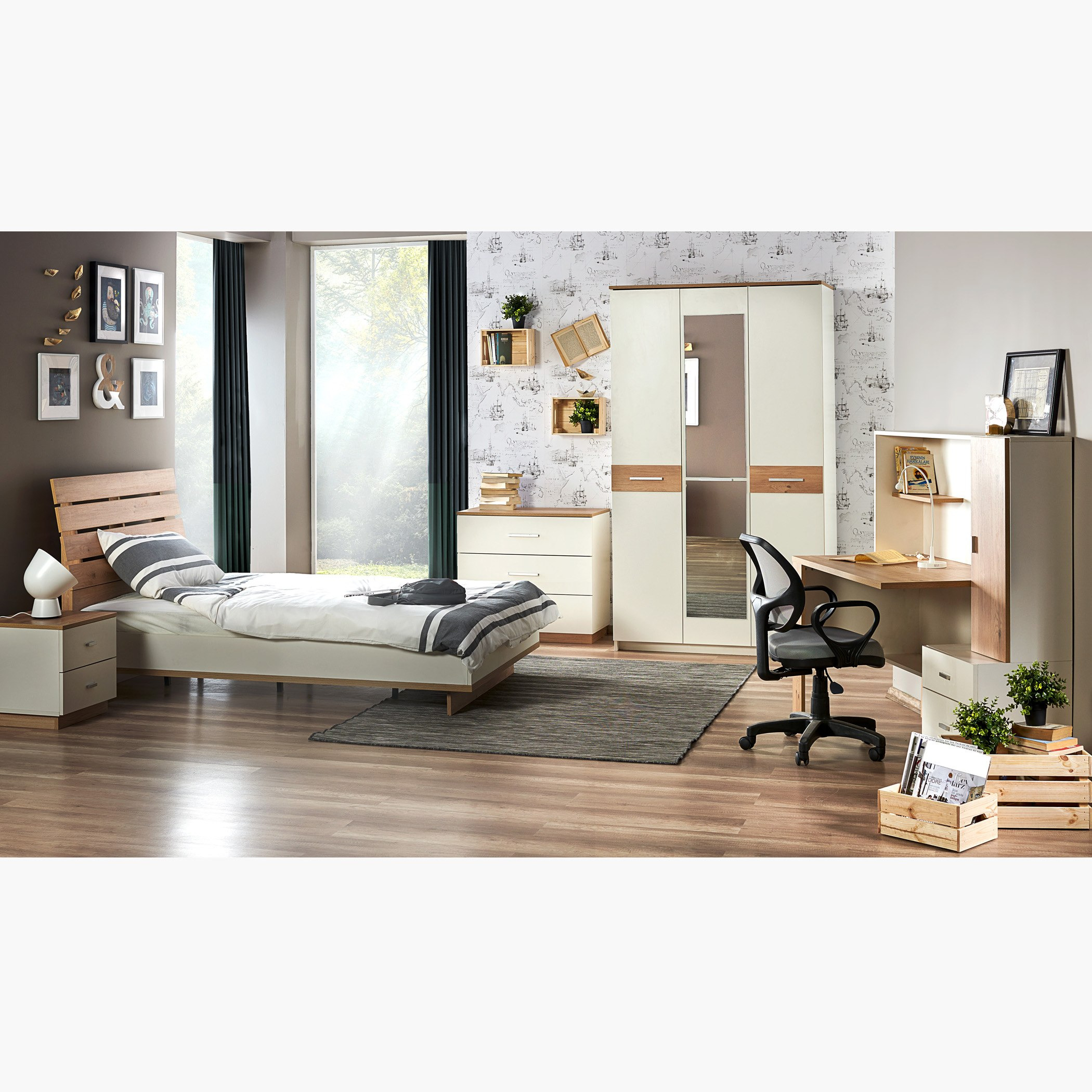 مكتب دراسة مع خزانة أرينا-hbxfurniture-office-desks-image-6