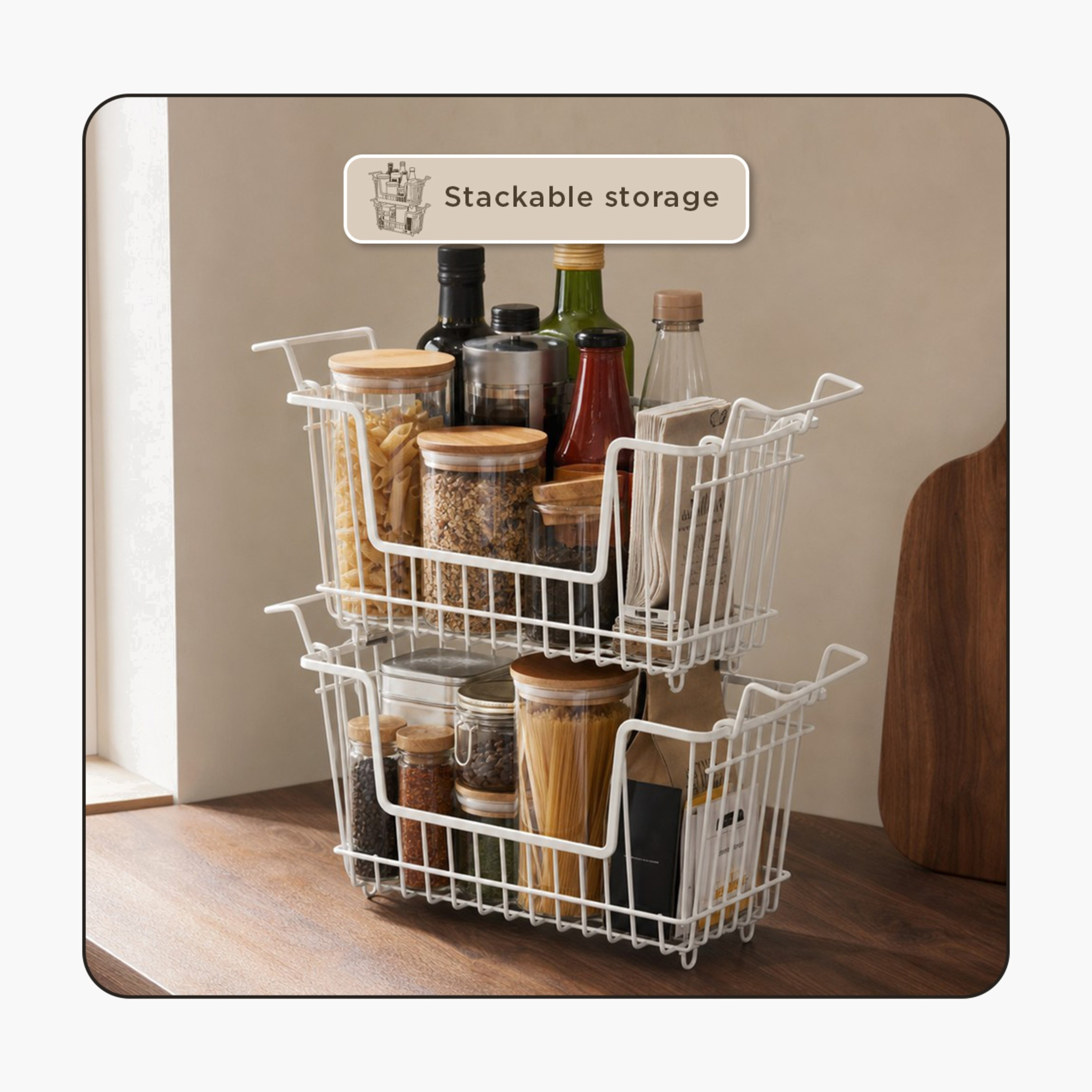 Maisan Stackable Basket-hbxkitchen-kitchenware-kitchenaccessories-image-7