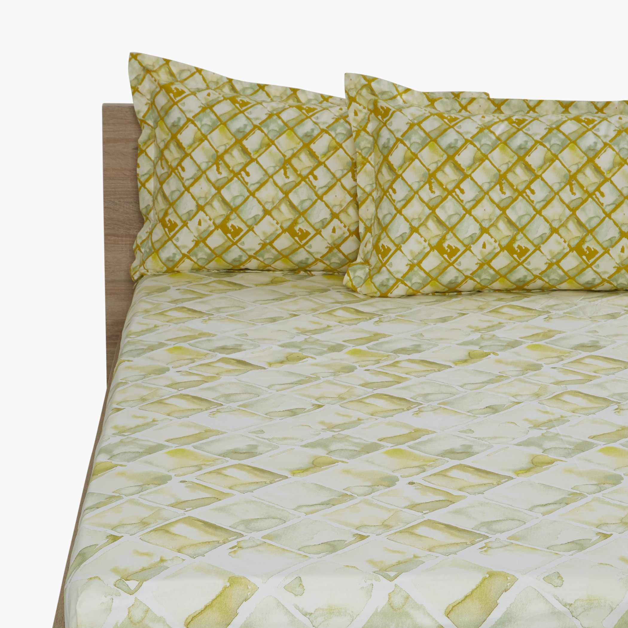 طقم شرشف مسطّح كينج 3 قطع بطبعات فريجنانس - 274x274 سم-hbxhomeware-hbxbedroom-image-1