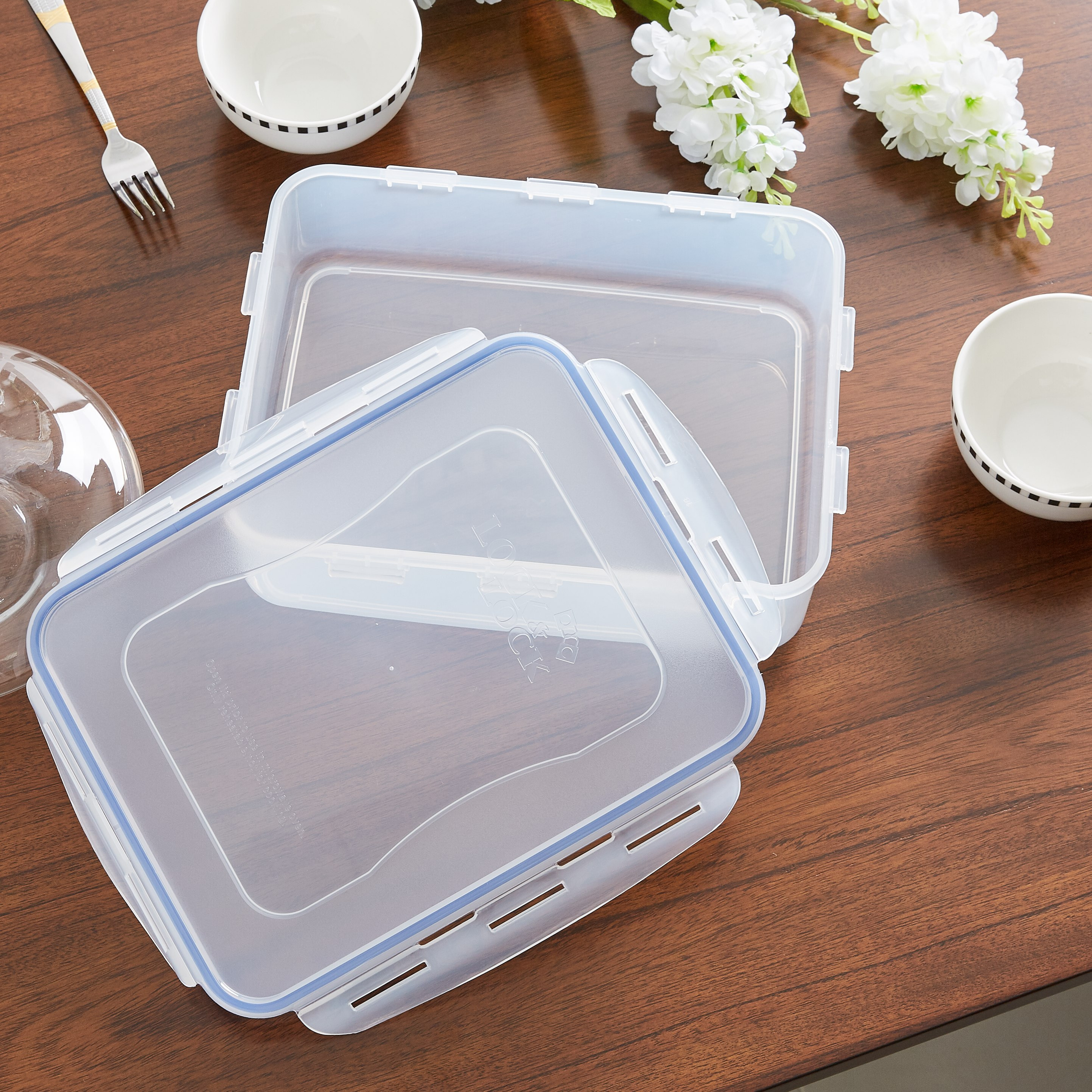 حاوية طعام مستطيلة مع غطاء من لوك أند لوك - 3.9 لتر-hbxhomeware-hbxkitchen-image-2