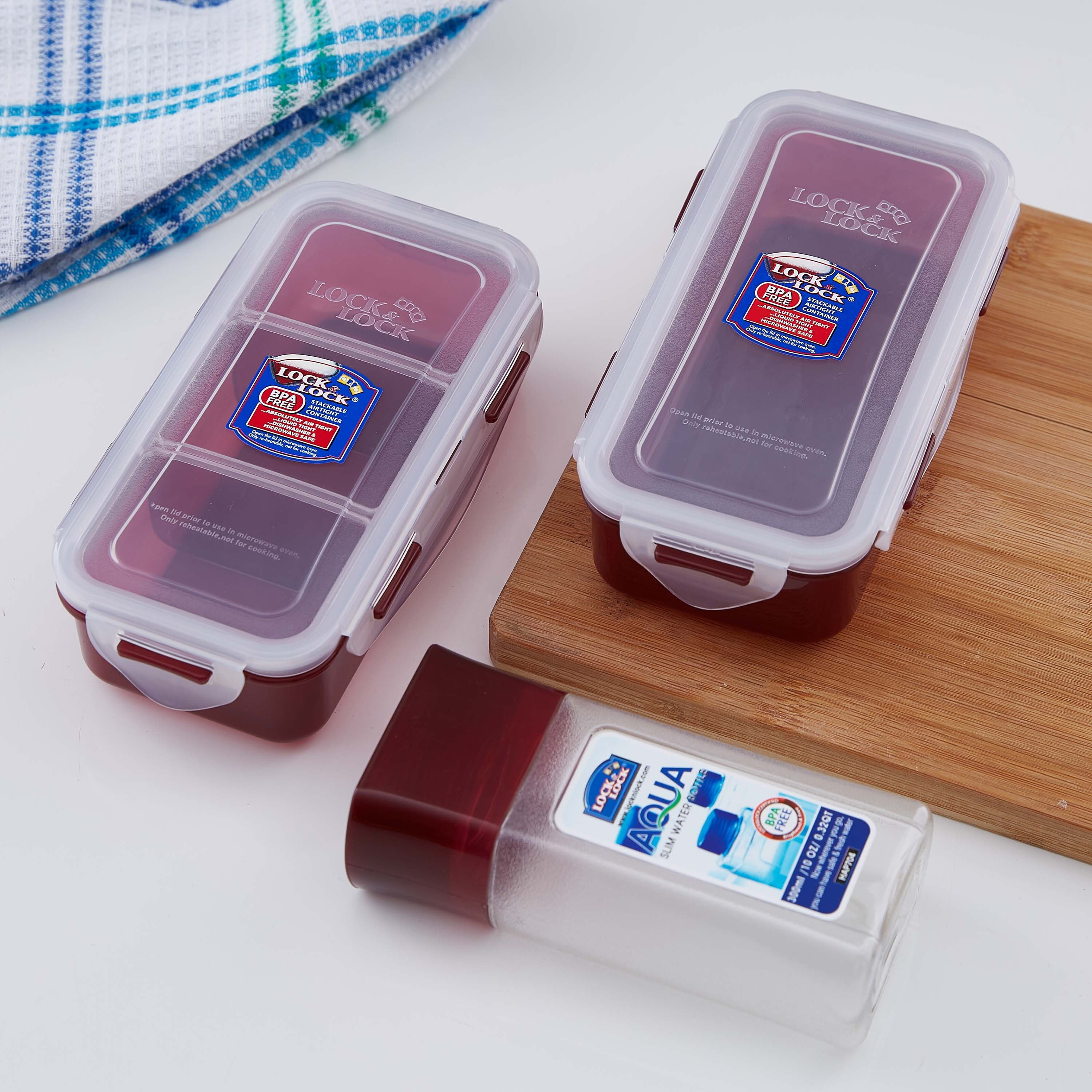 طقم صندوق غداء مع شنطة مخطّطة من لوك أند لوك - 4 قطع-hbxhomeware-hbxkitchen-image-2