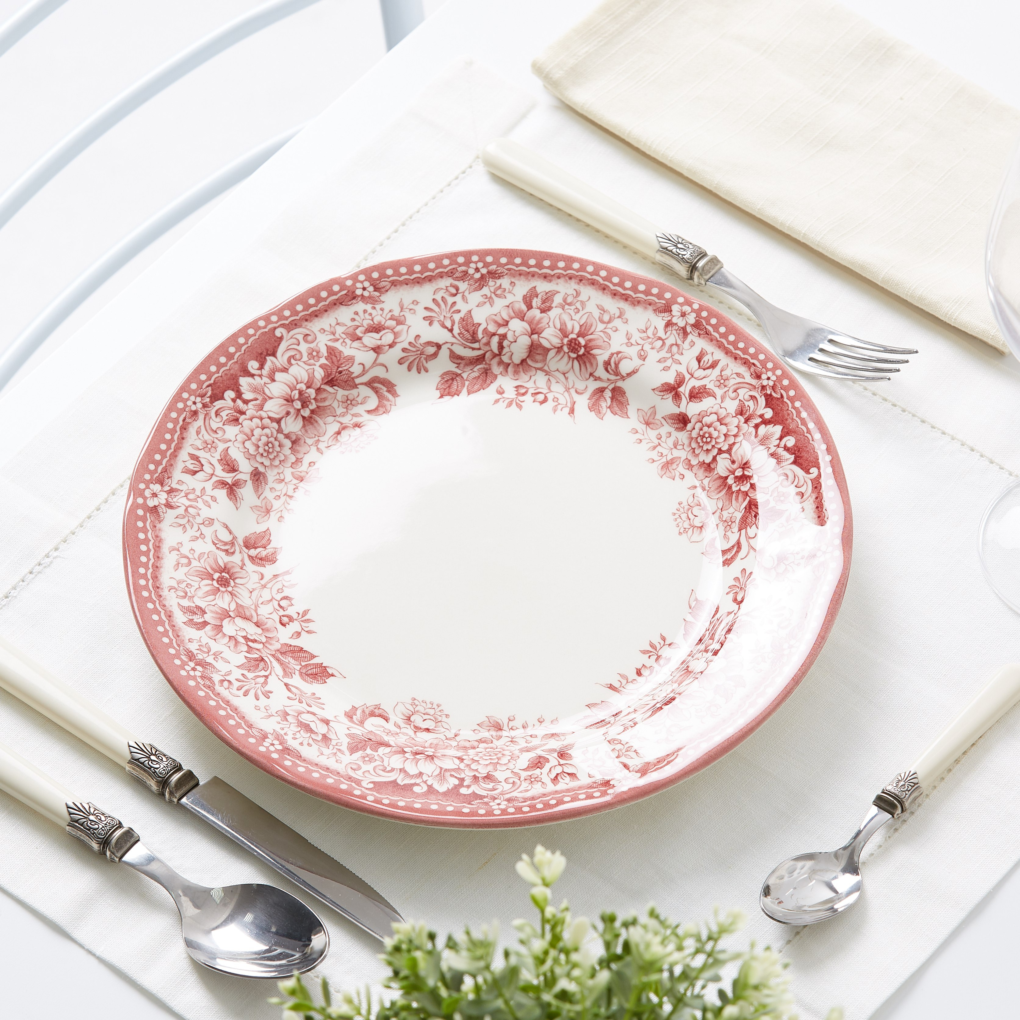 صحن عشاء بطبعات زهرية من ديانا - 26 سم-hbxdecorandfurnishings-tabletop-crockery-image-1