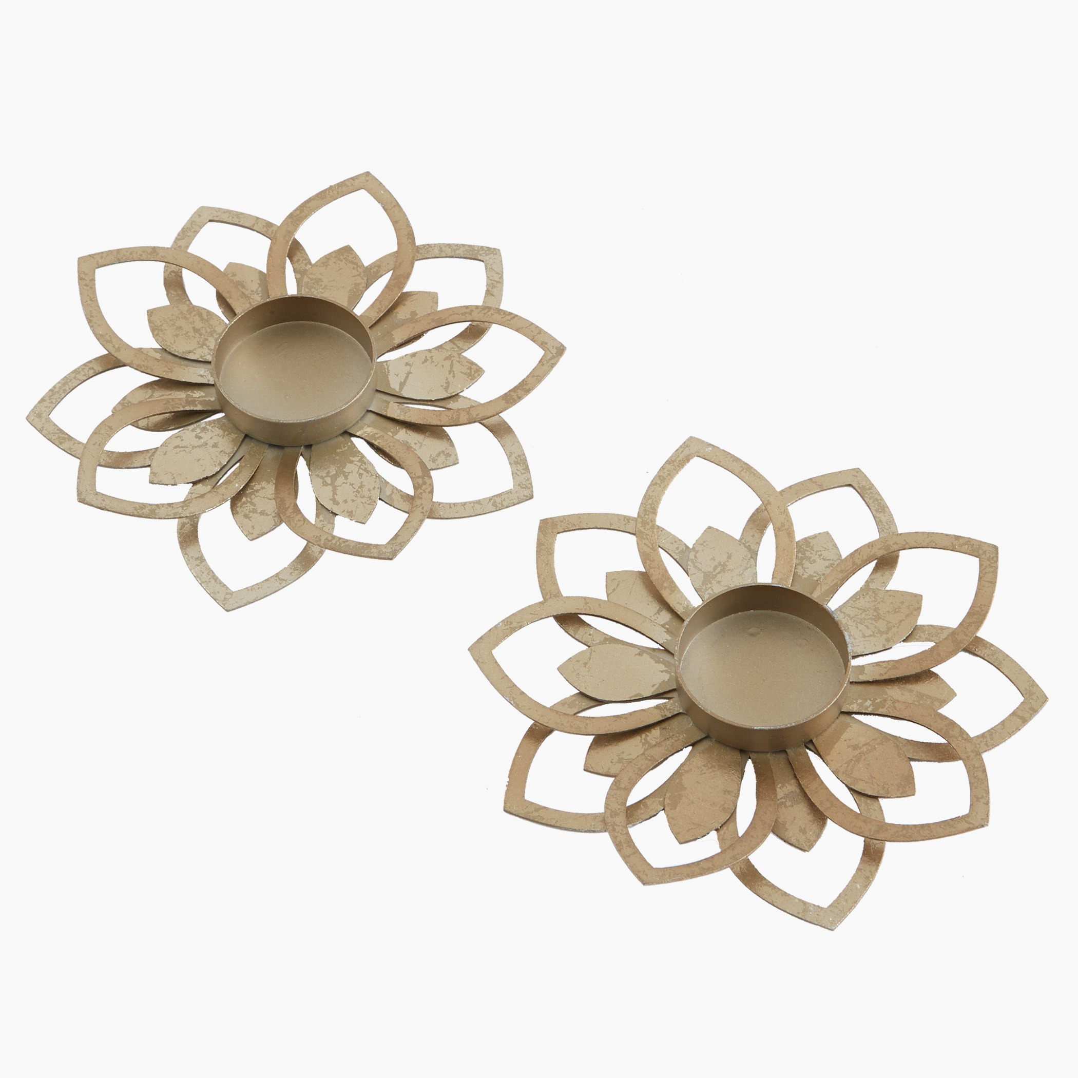 طقم حامل شموع بتصميم مفرغ لوتس من قطعتين-hbxlivingroom-decorandaccessories-candleholders-image-1