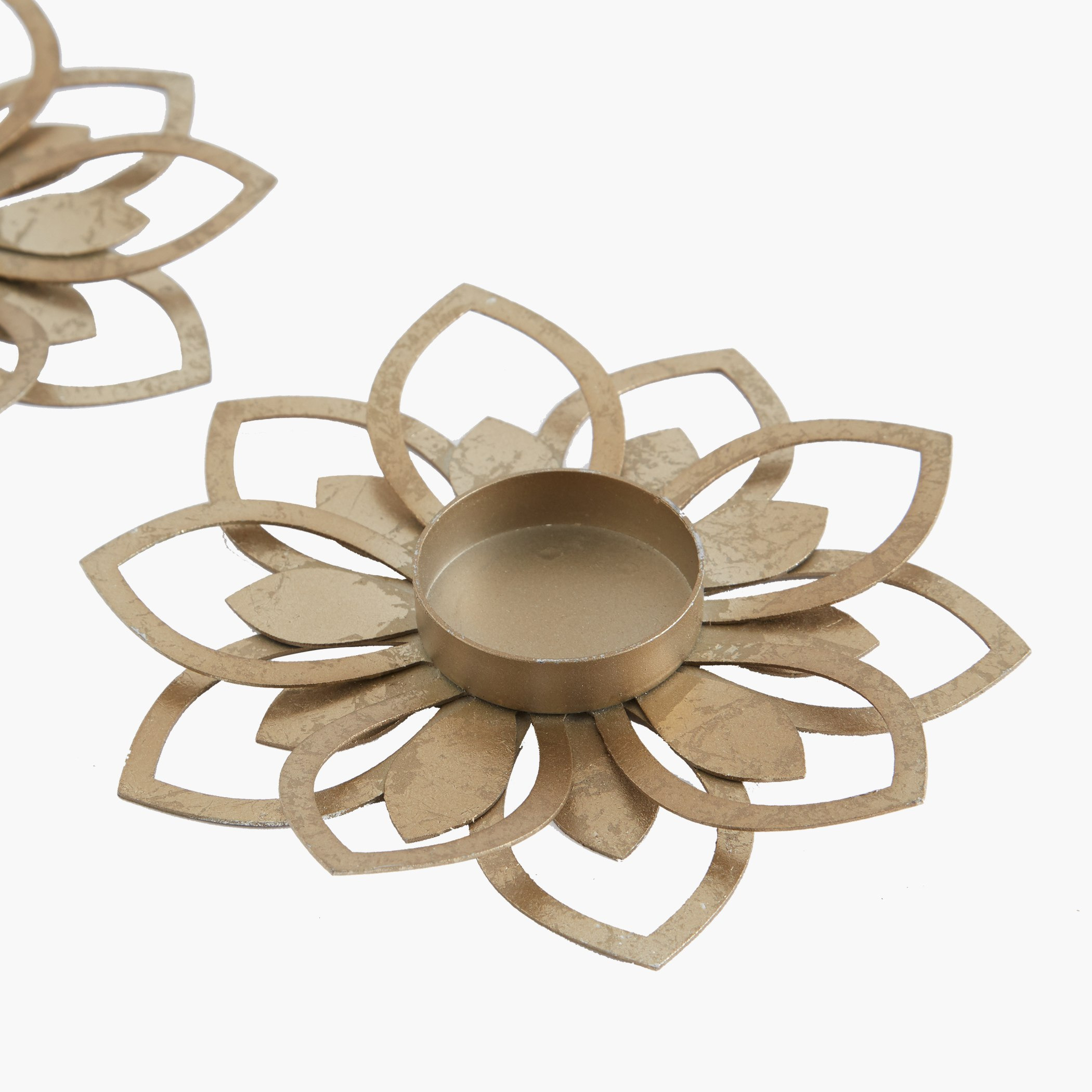طقم حامل شموع بتصميم مفرغ لوتس من قطعتين-hbxlivingroom-decorandaccessories-candleholders-image-2