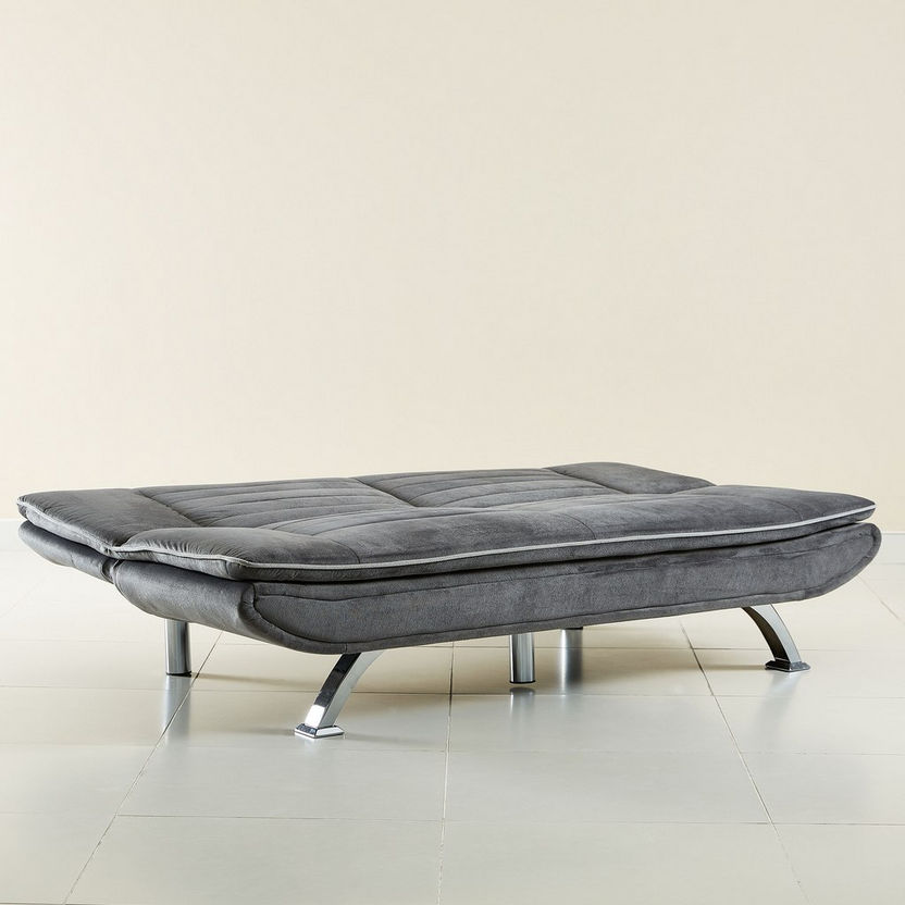 Joyfull 3-Seater Armless Fabric Sofa Bed-Sofa Beds-image-5
