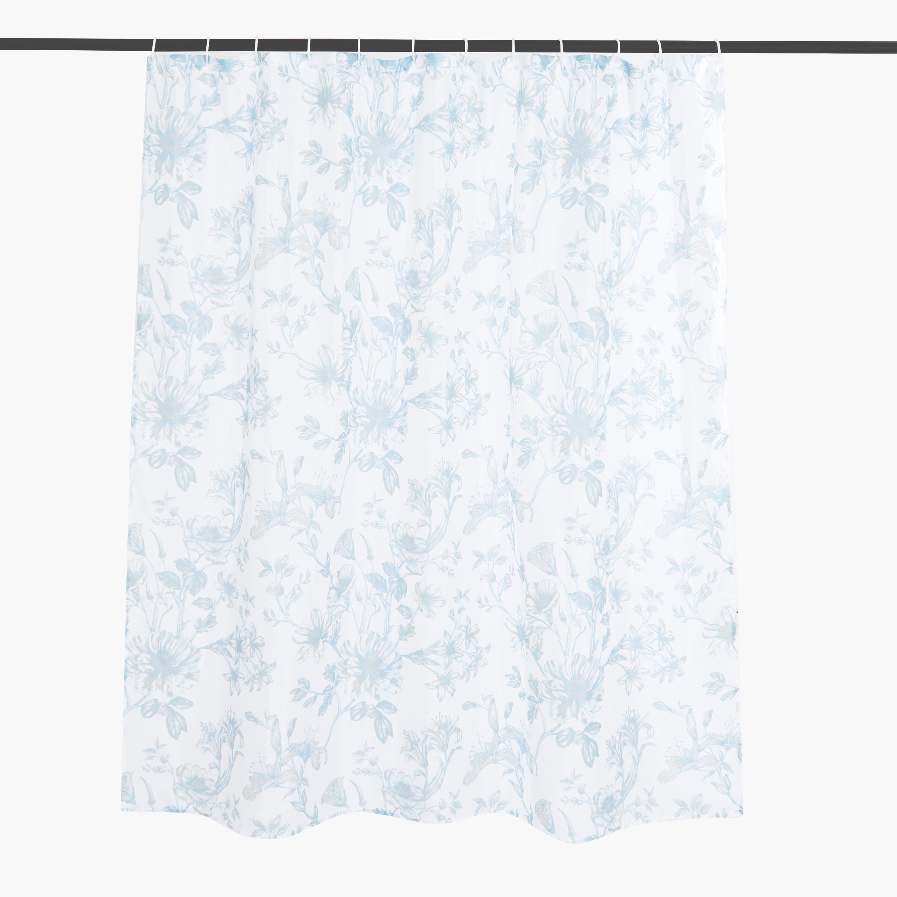 ستارة حمام بطبعات زهرية مع 12 خطاف ايليس - 180x180 سم-hbxhomeware-hbxbathroom-image-1