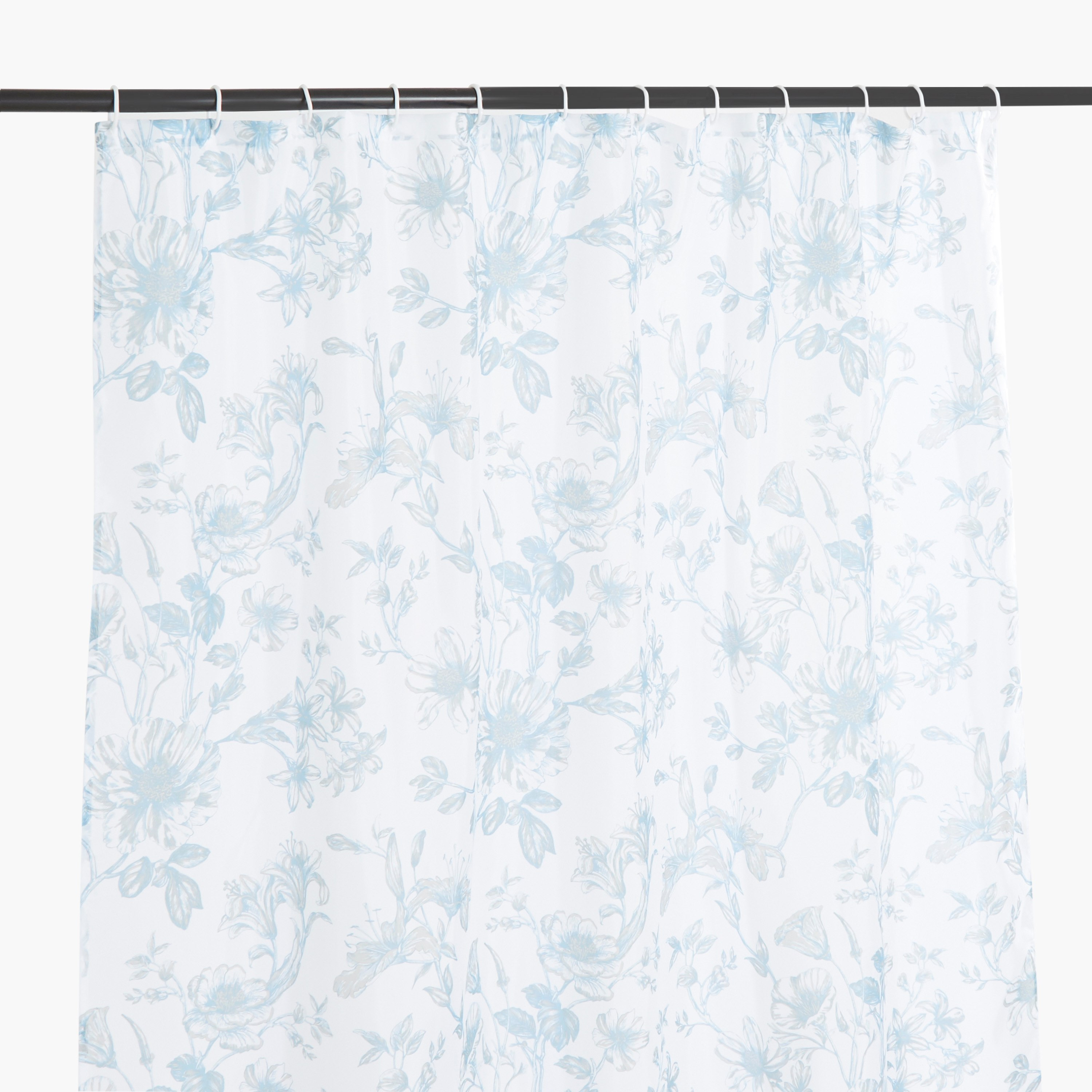 ستارة حمام بطبعات زهرية مع 12 خطاف ايليس - 180x180 سم-hbxhomeware-hbxbathroom-image-2