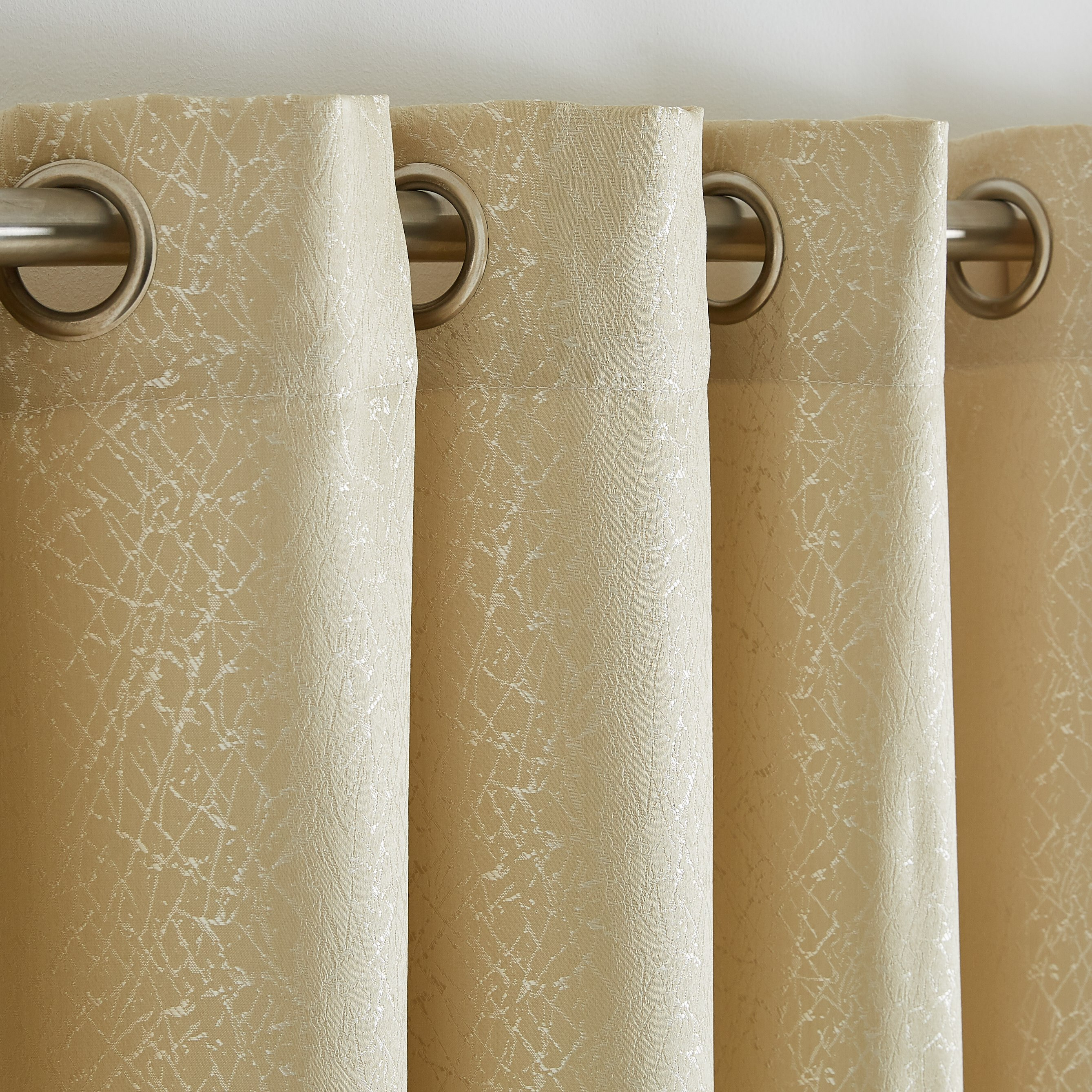 Crackle Jacquard Curtain Pair - 140x240 cm-hbxbedroom-windowcoverings-curtains-image-2