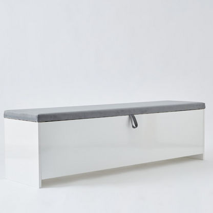 Snowy Bed Bench with Storage