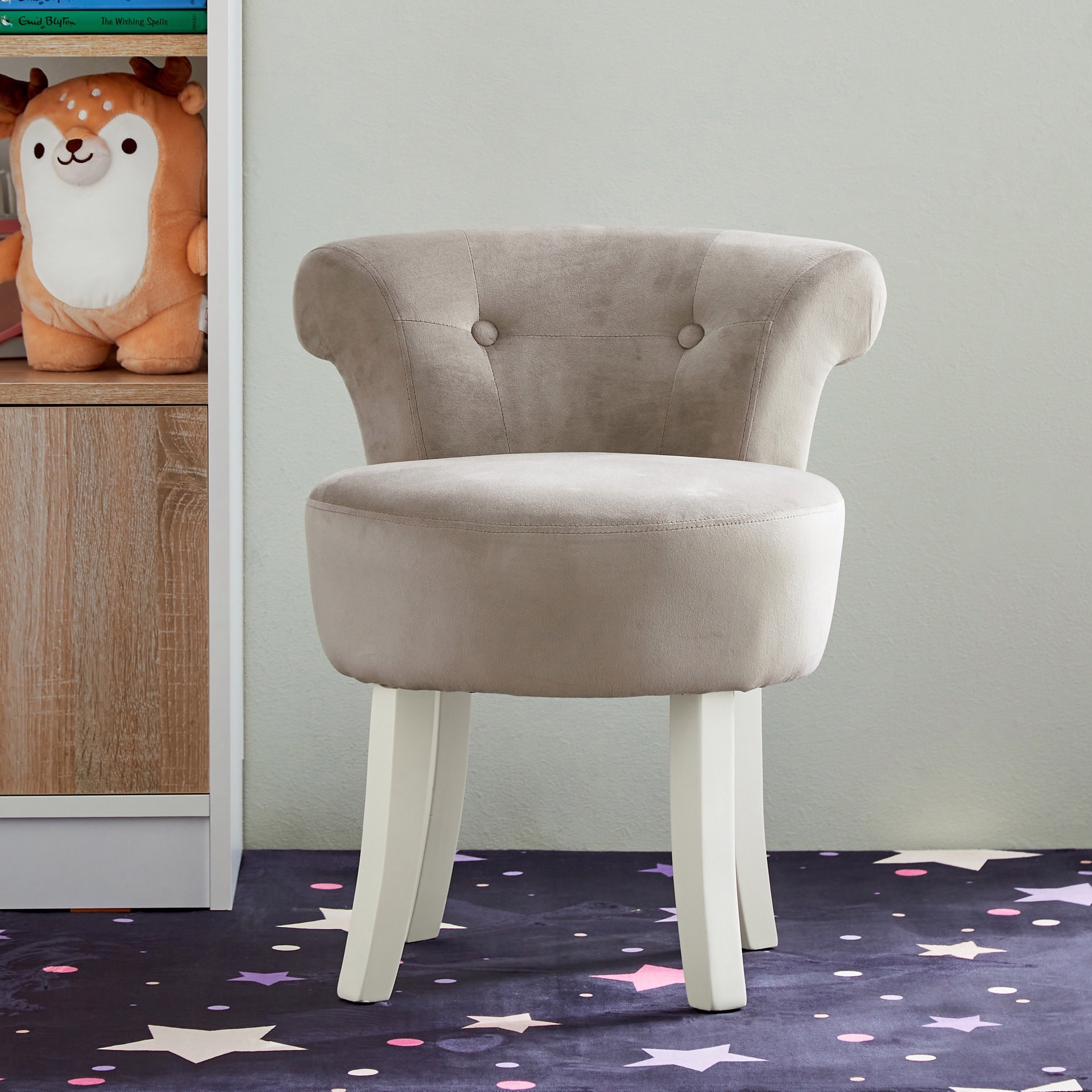 Ariena Kids' Stool with Fixed Raised Back-hbxfurniture-kidsroom-studychairs-image-2