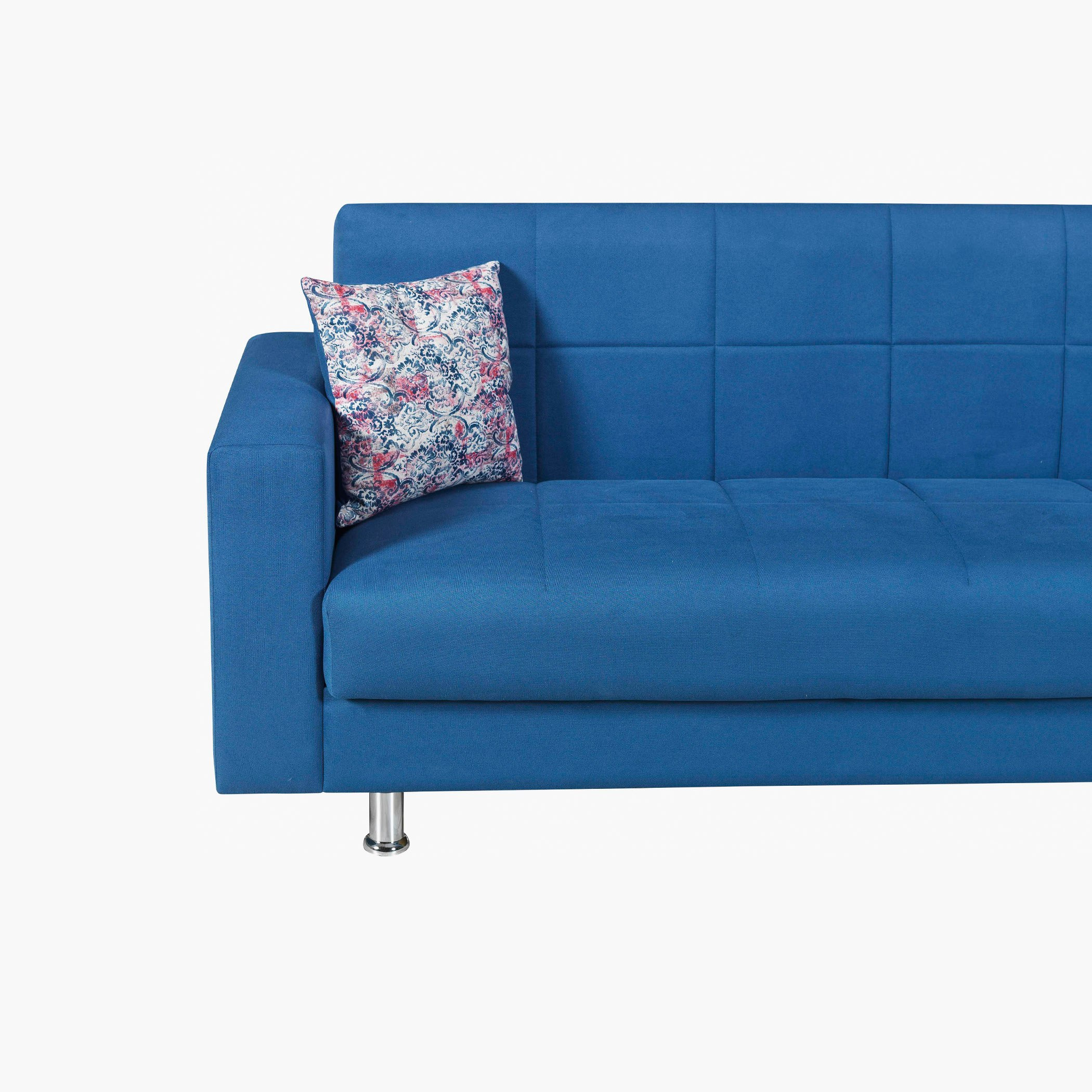 Zeus 3-Seater Velvet Sofa Bed with Storage and 2 Printed Cushions-hbxlivingroom-sofasandarmchairs-sofas-image-5