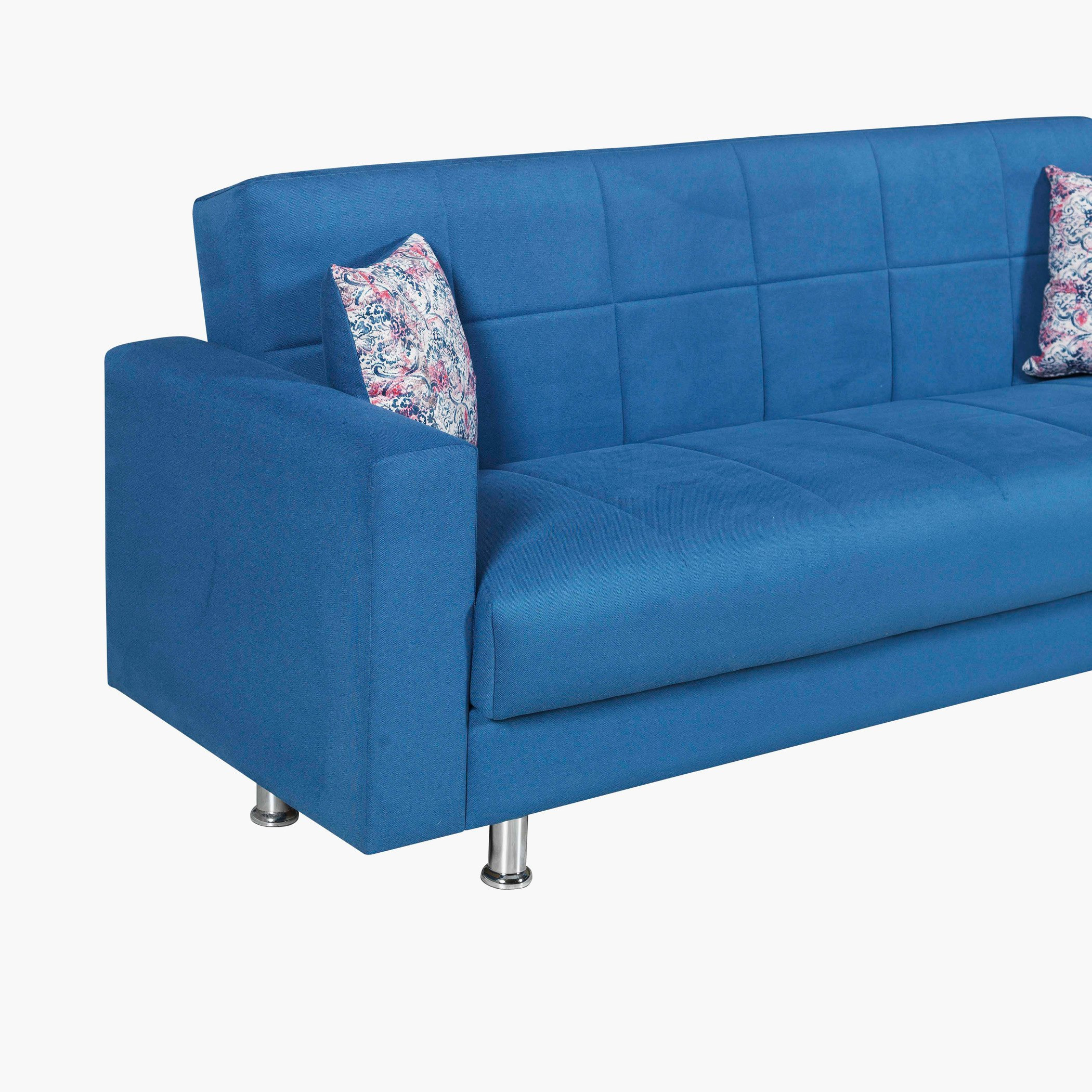Zeus 3-Seater Velvet Sofa Bed with Storage and 2 Printed Cushions-hbxlivingroom-sofasandarmchairs-sofas-image-6