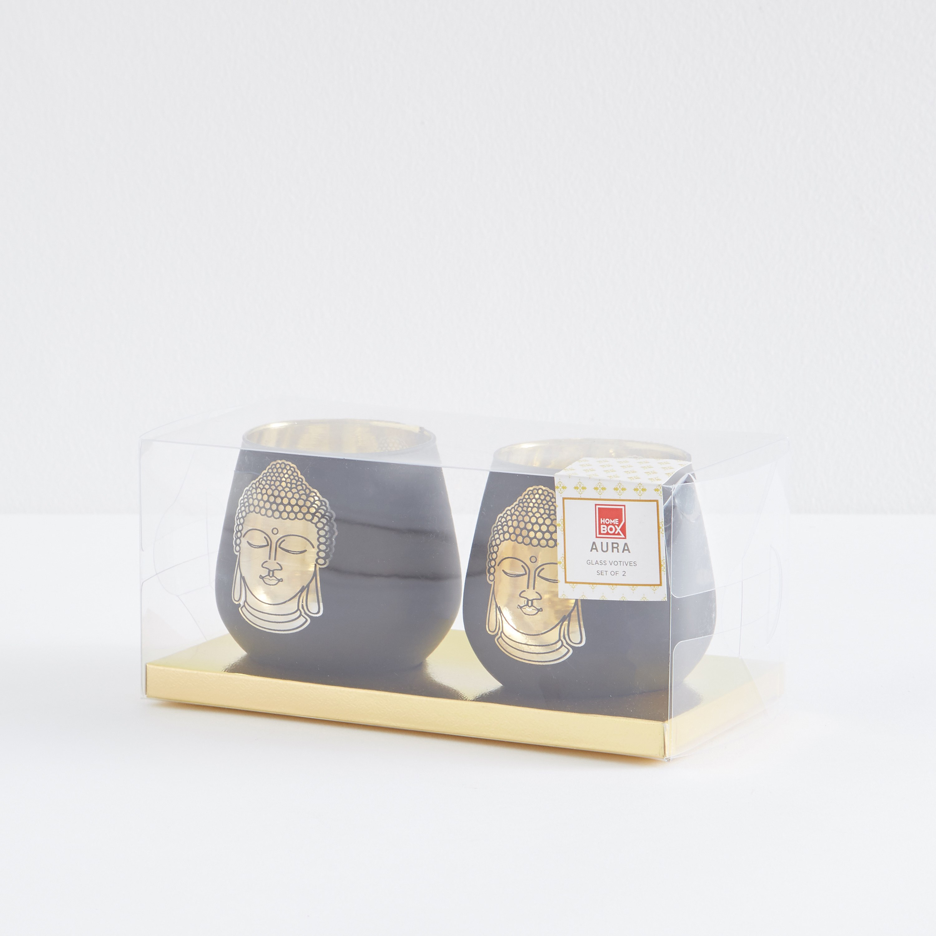 حامل شموع زجاجي على شكل بيضة من بوذا - طقم من قطعتين-hbxlivingroom-decorandaccessories-candleholders-image-1