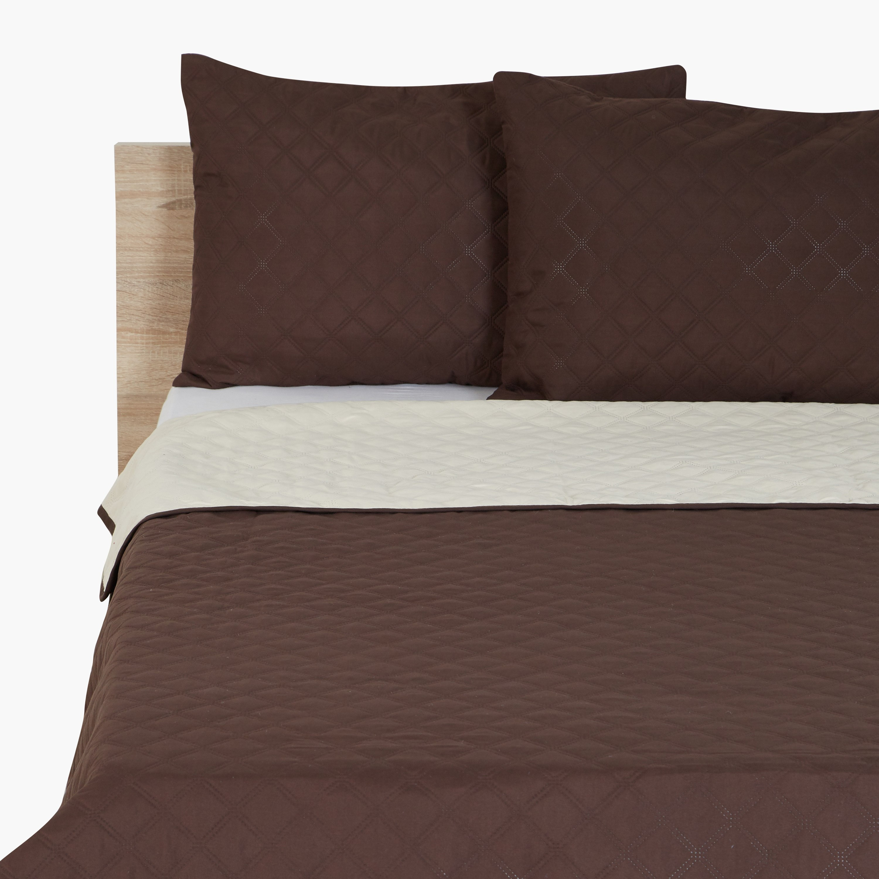 طقم لحاف مزدوج 3 قطع على الوجهين بلاير - 260x180 سم-hbxdecorandfurnishings-bedding-bedspreadsandquilts-image-1
